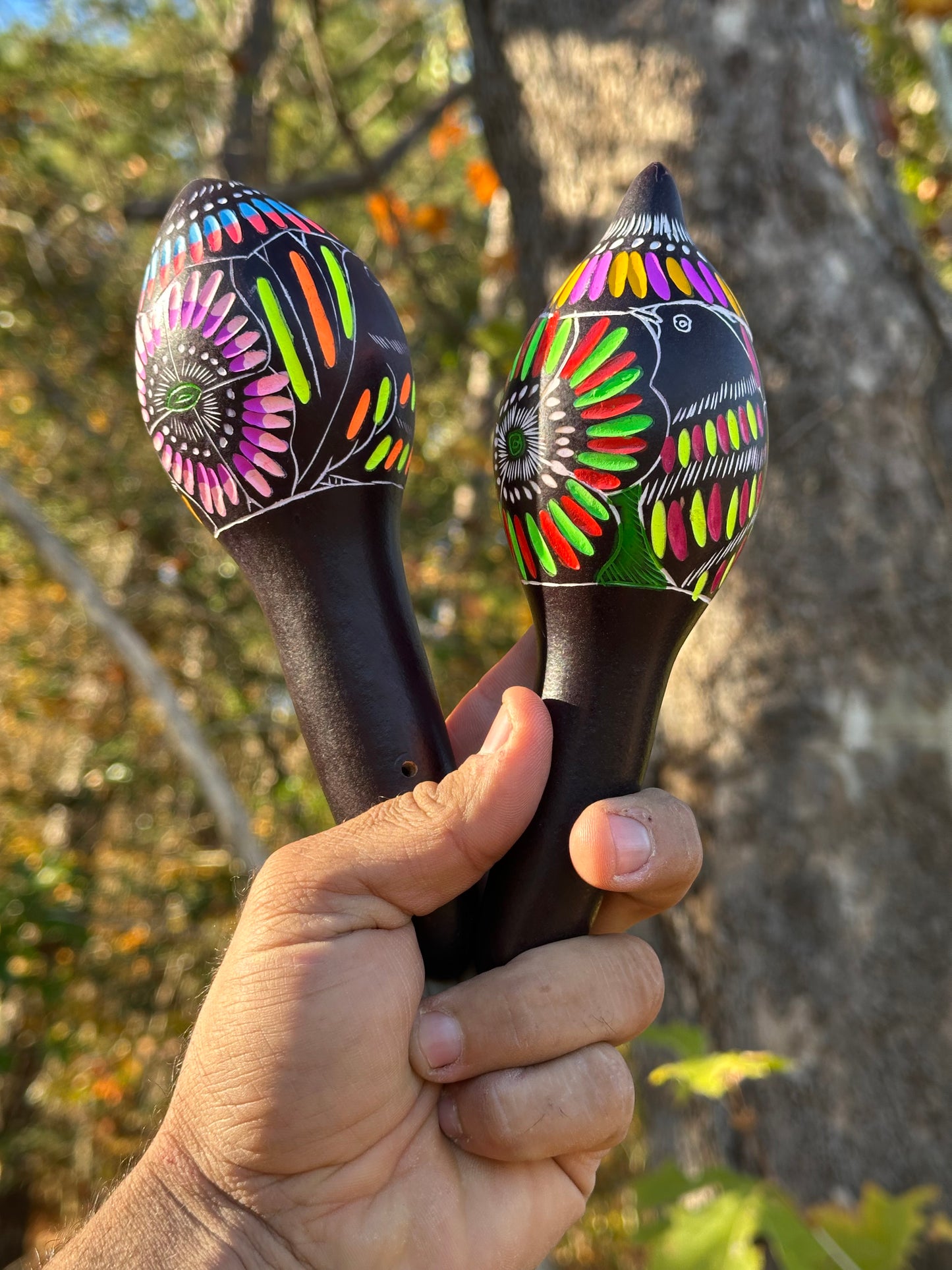 Colombian Maracas (Neon designs)