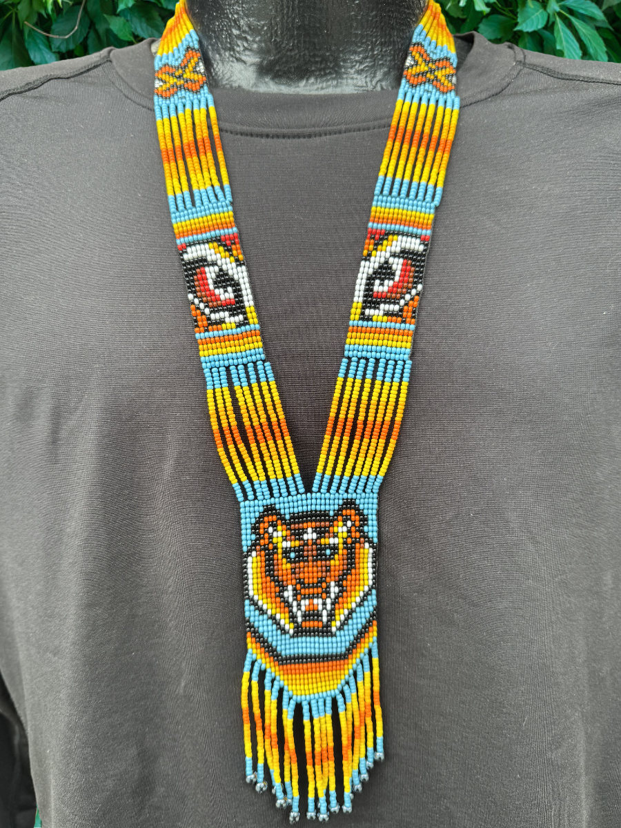 Colombian Beaded Necklaces - 2" wide