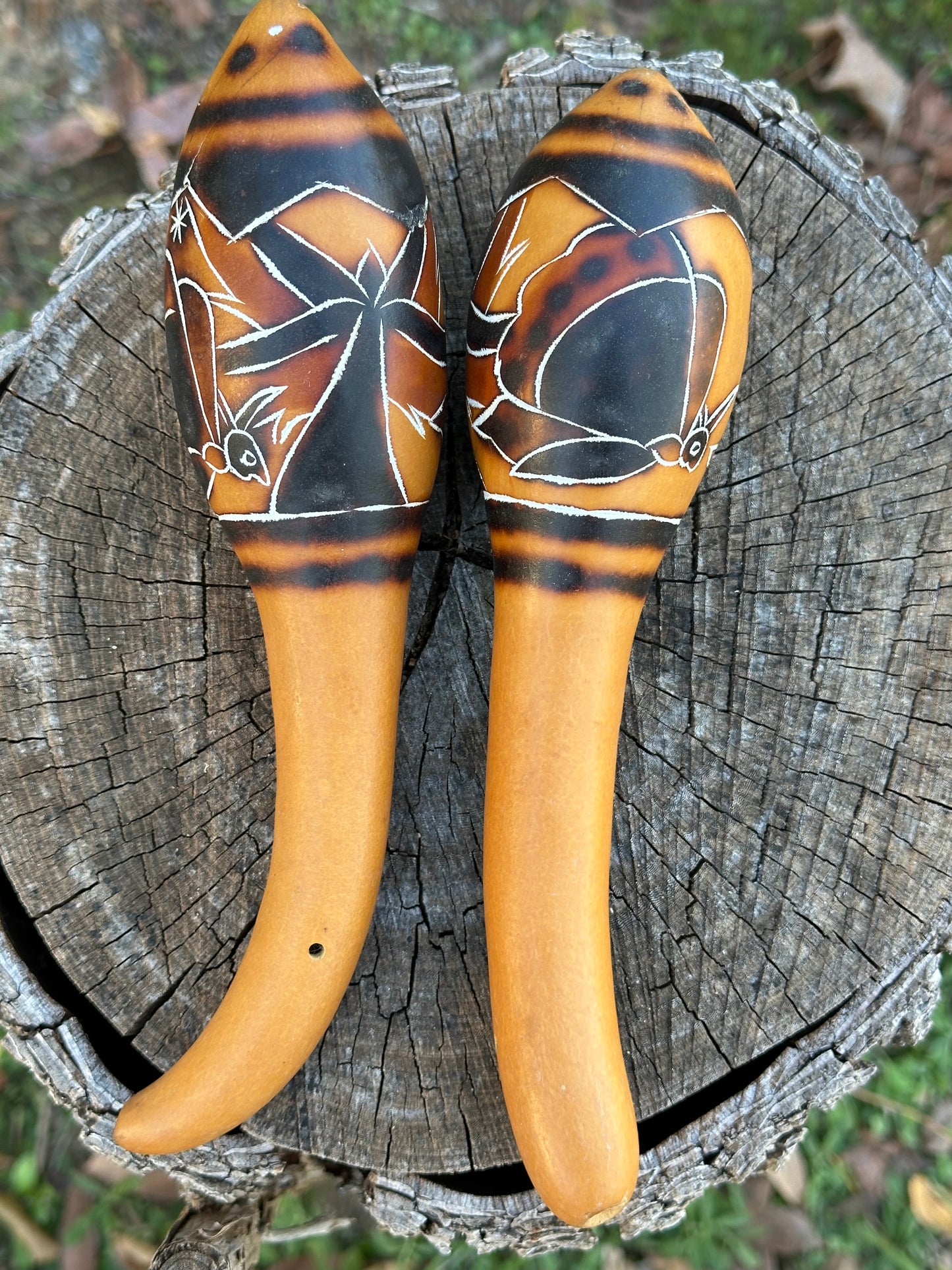 Colombian Maracas (Animal designs)