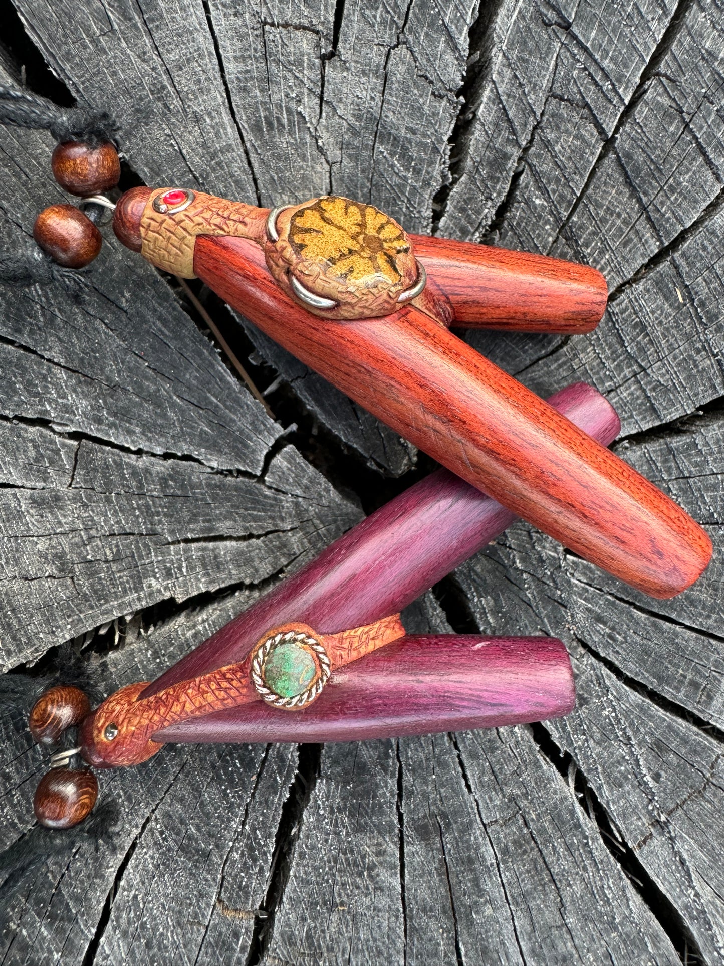 Shipibo Kuripe necklace w/ Aya & Serpentine