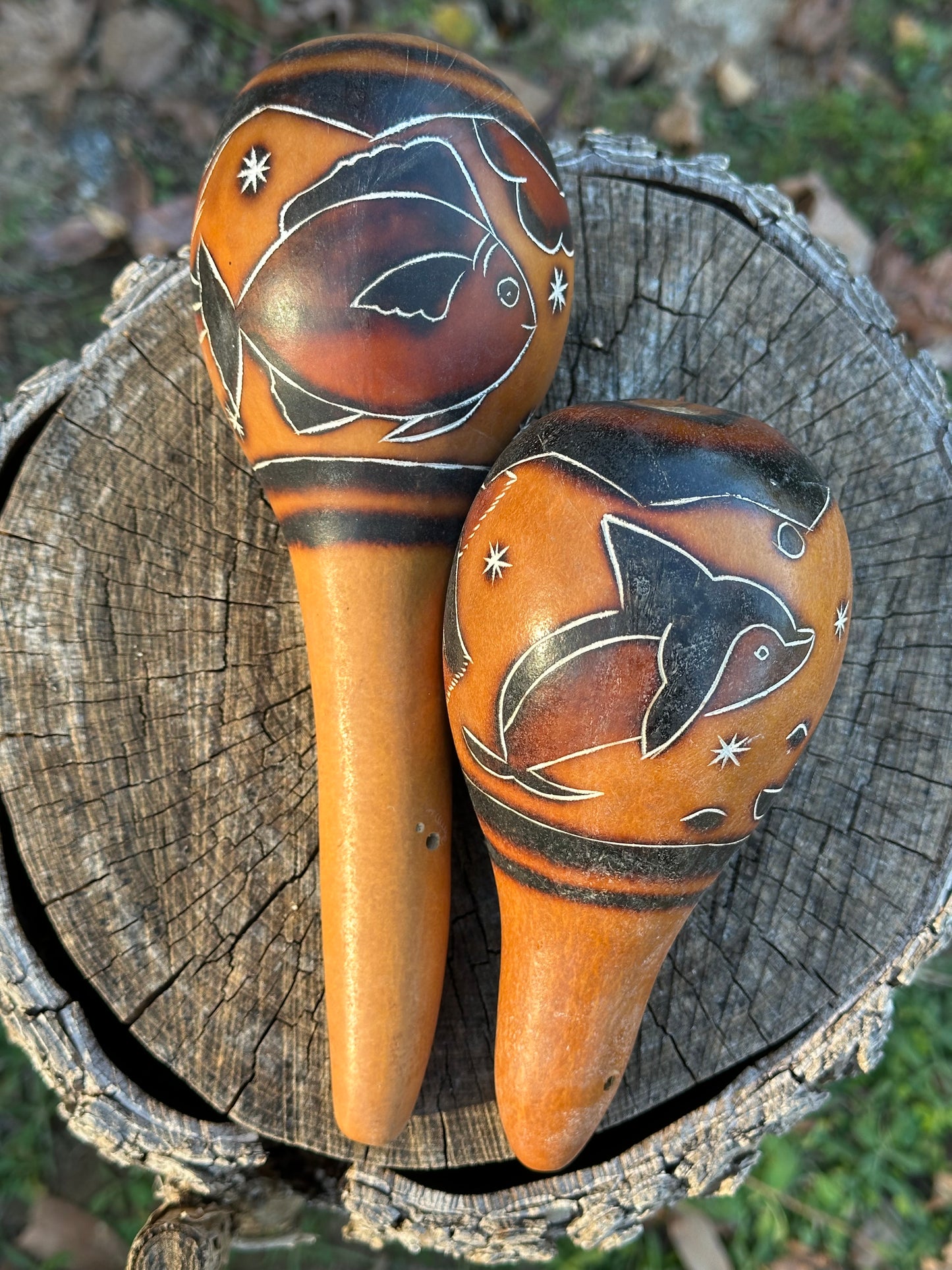 Colombian Maracas (Animal designs)