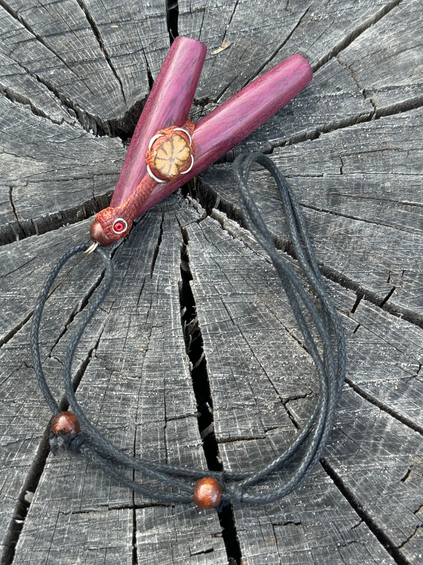 Shipibo Kuripe necklace w/ Aya & Serpentine