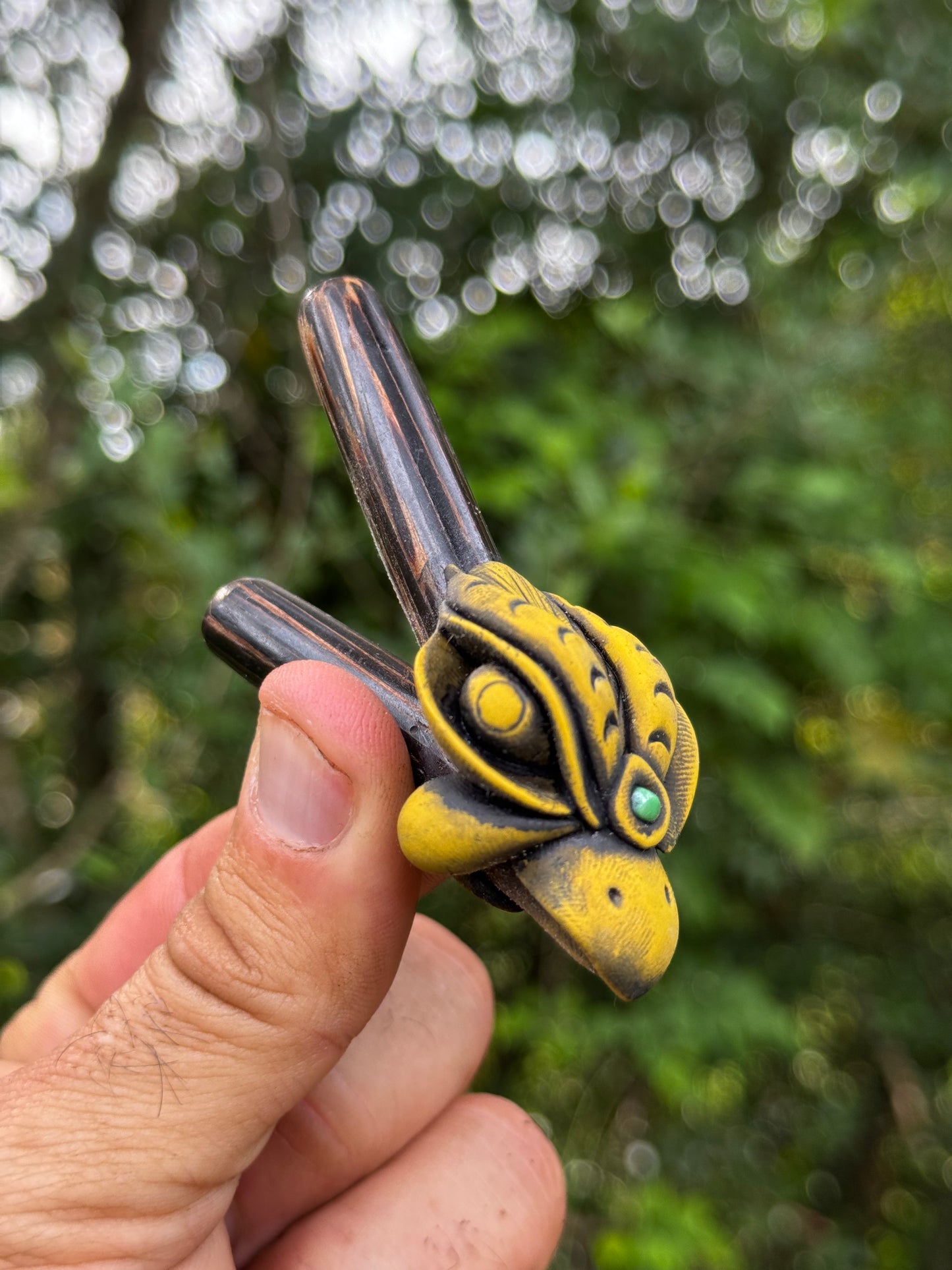 Peruvian Clay Eagle Kuripe