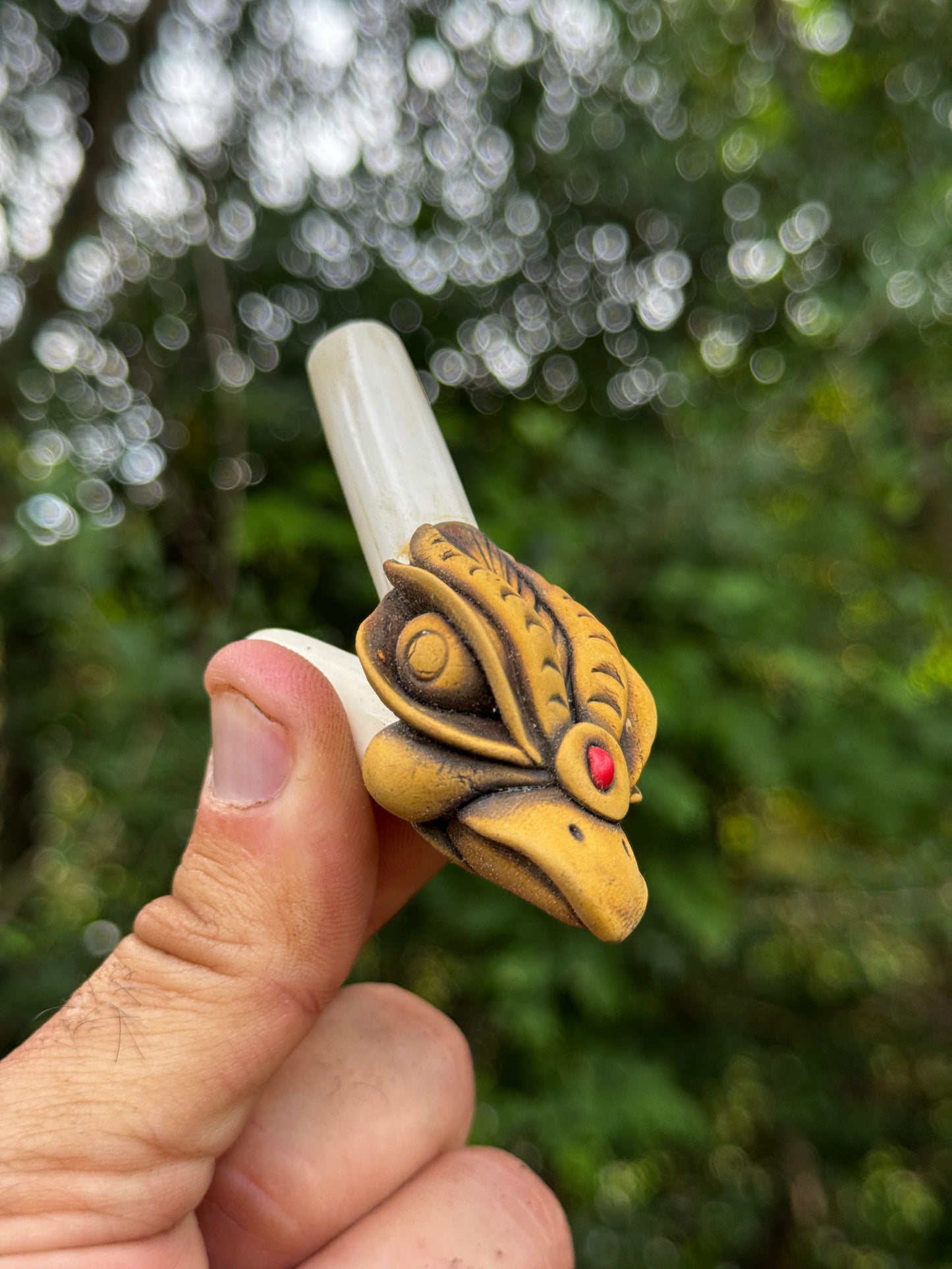 Peruvian Clay Eagle Kuripe