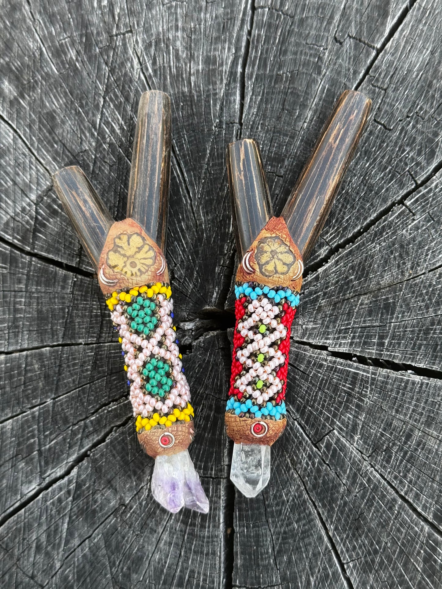 Shipibo Beaded Peruvian kuripe
