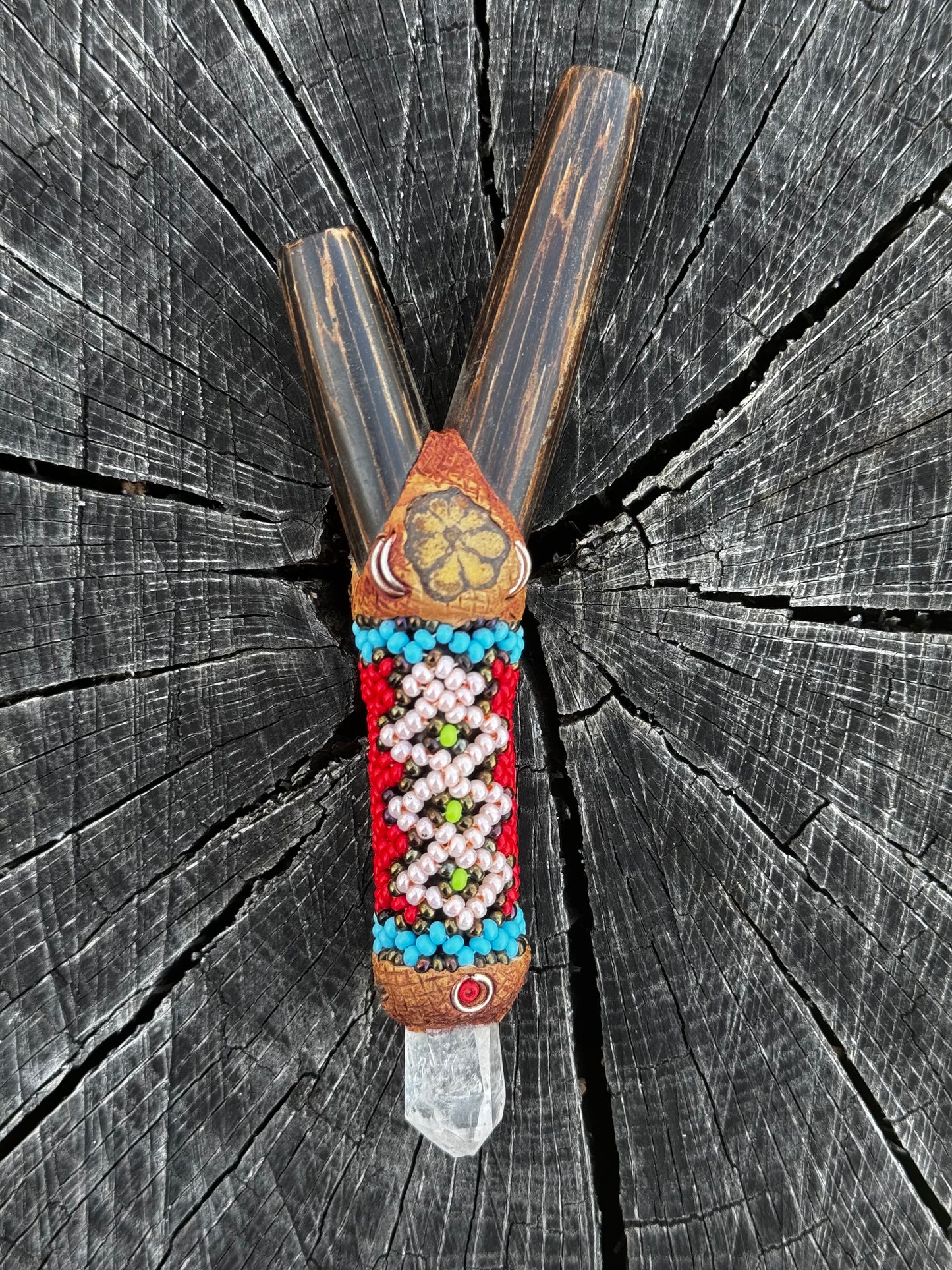 Shipibo Beaded Peruvian kuripe