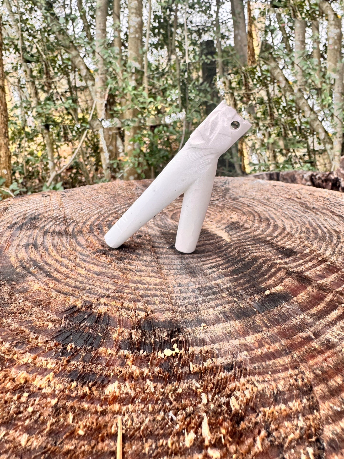 Stone Totem Head Kuripe (DISCOUNTED - Scratch and Dent)