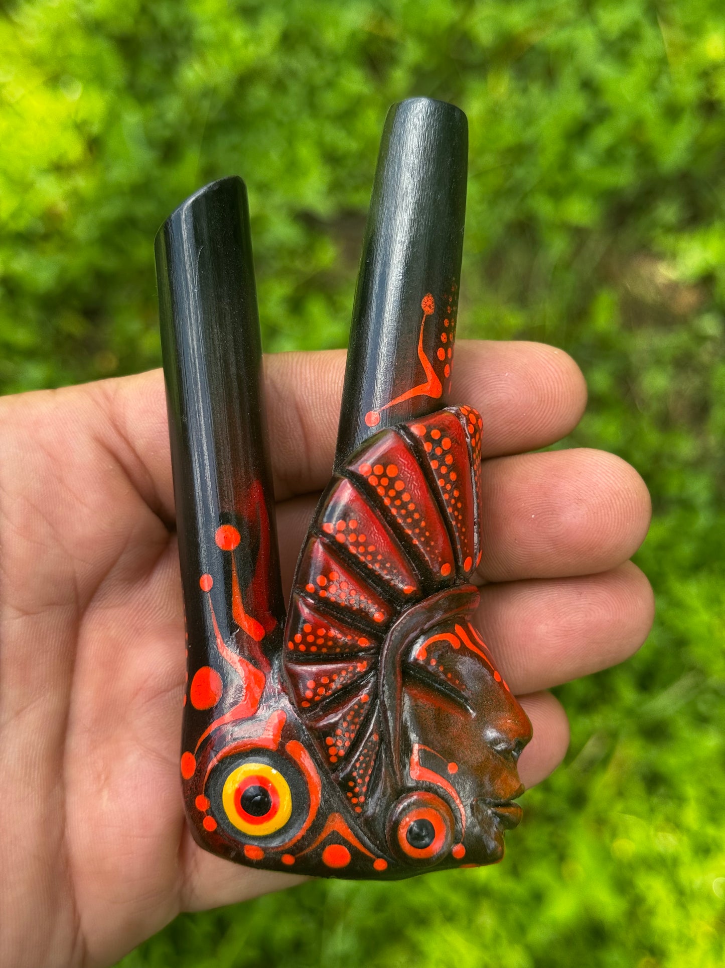 Astral Keeper of the Fire Kuripe - Psychedelic UV Reactive