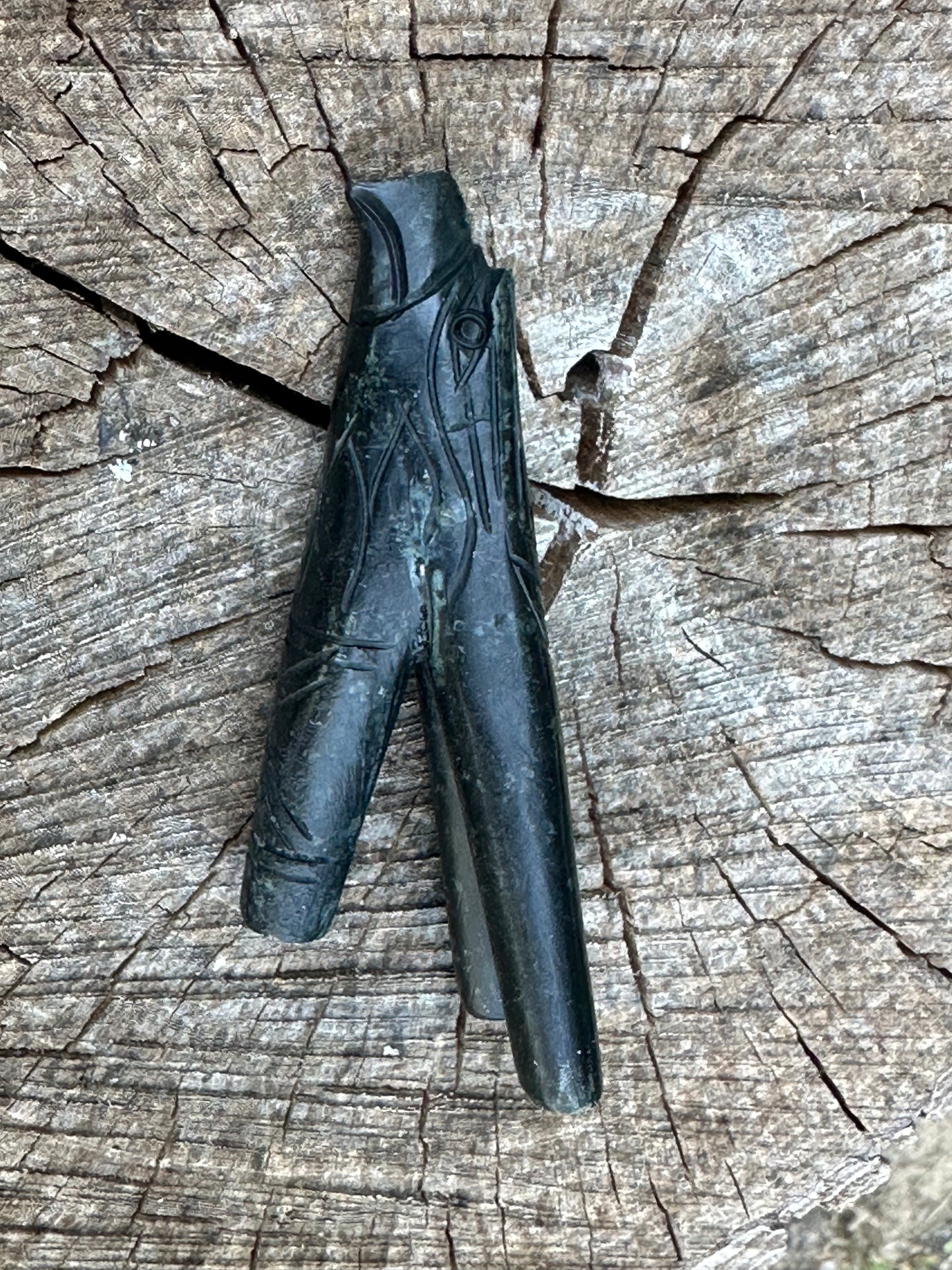 Stone Double Nostril Kuripe