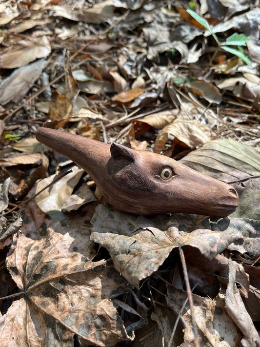 Deer head Kuripe (self applicator for hapé/rapé snuff)