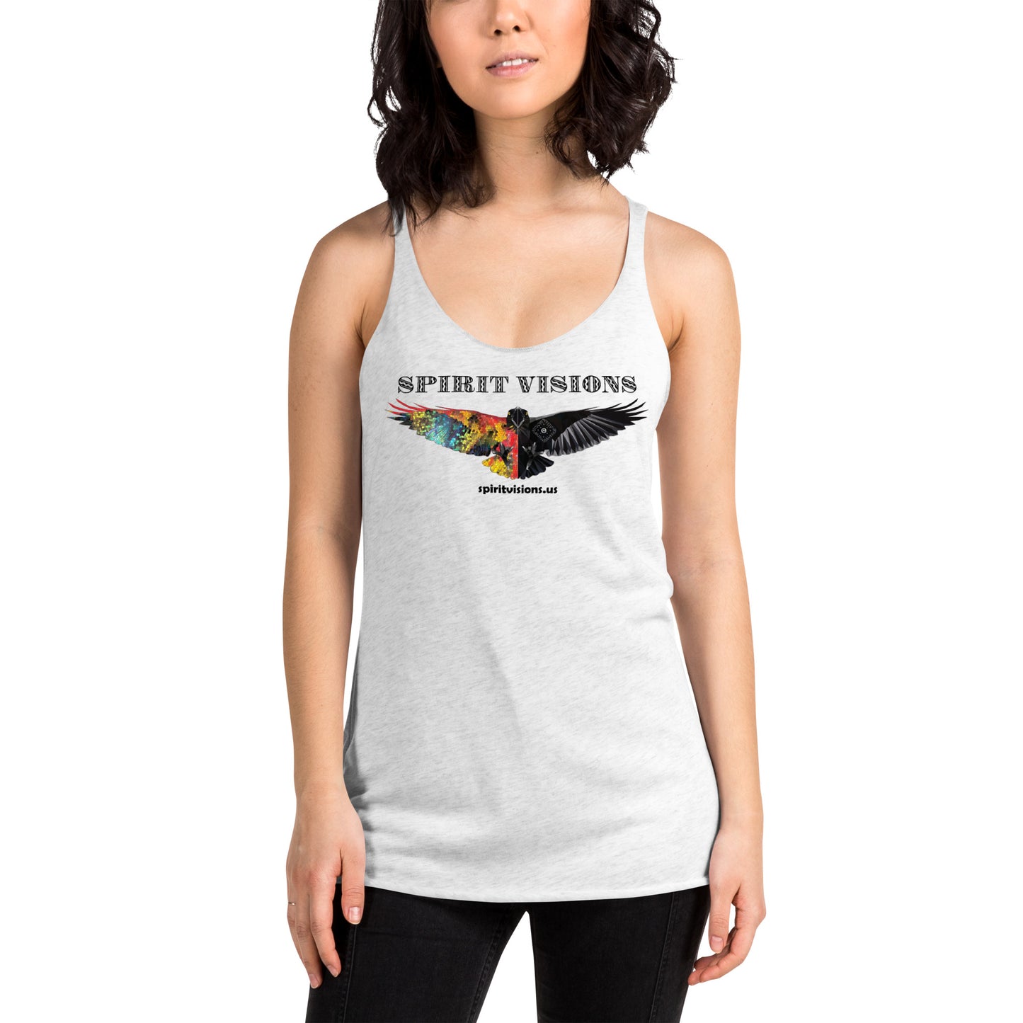 Camiseta sin mangas con espalda cruzada para mujer