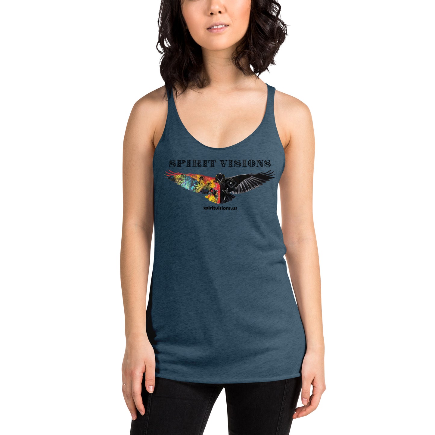 Camiseta sin mangas con espalda cruzada para mujer