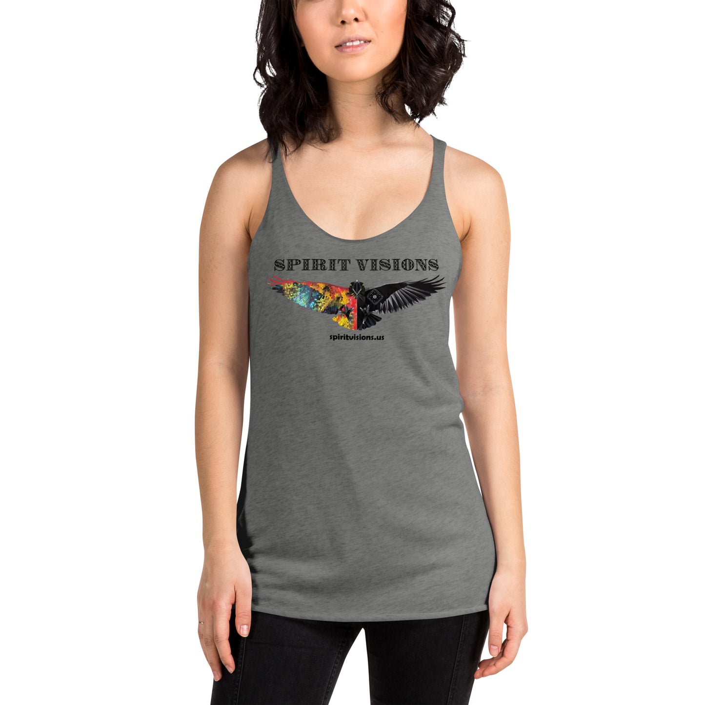 Camiseta sin mangas con espalda cruzada para mujer