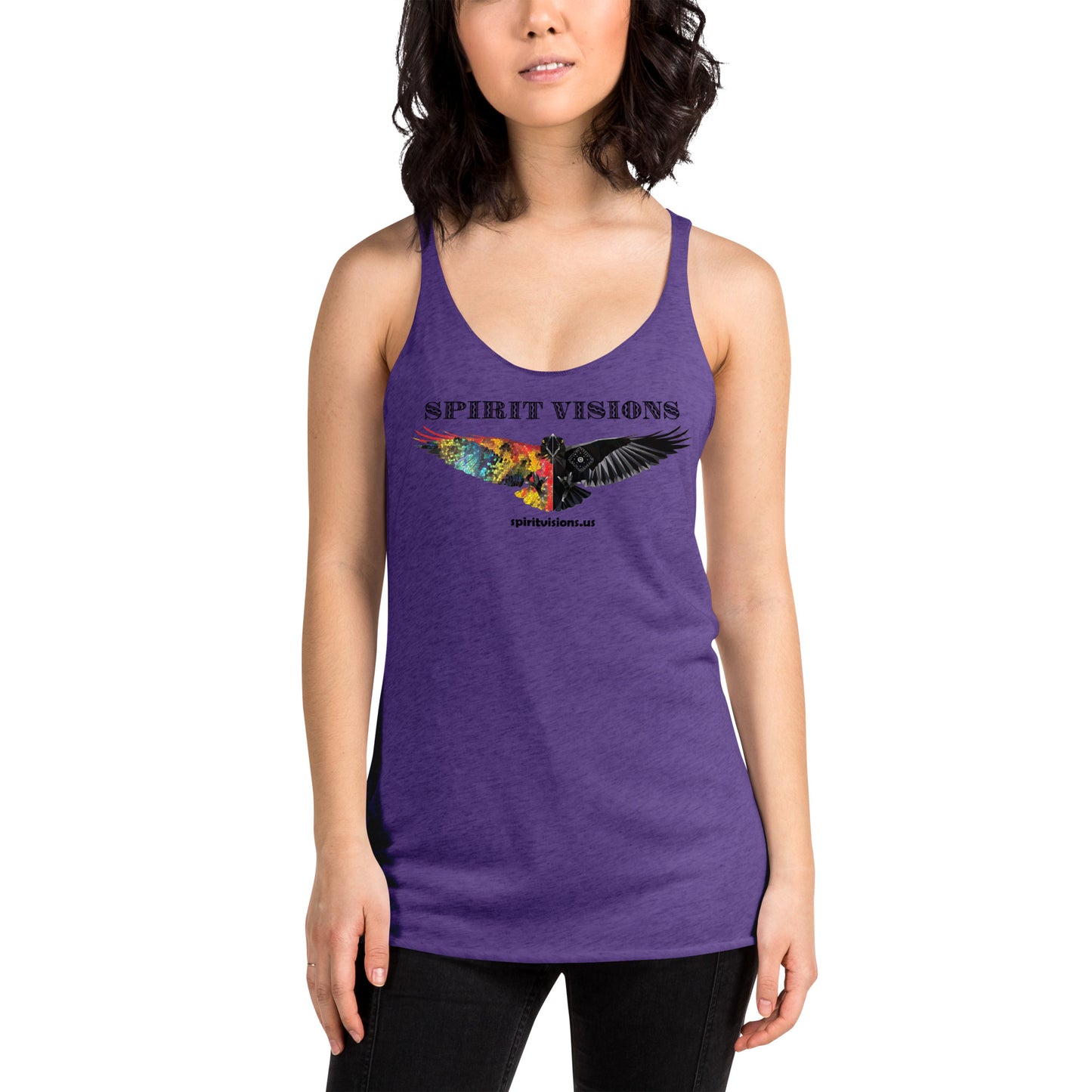 Camiseta sin mangas con espalda cruzada para mujer