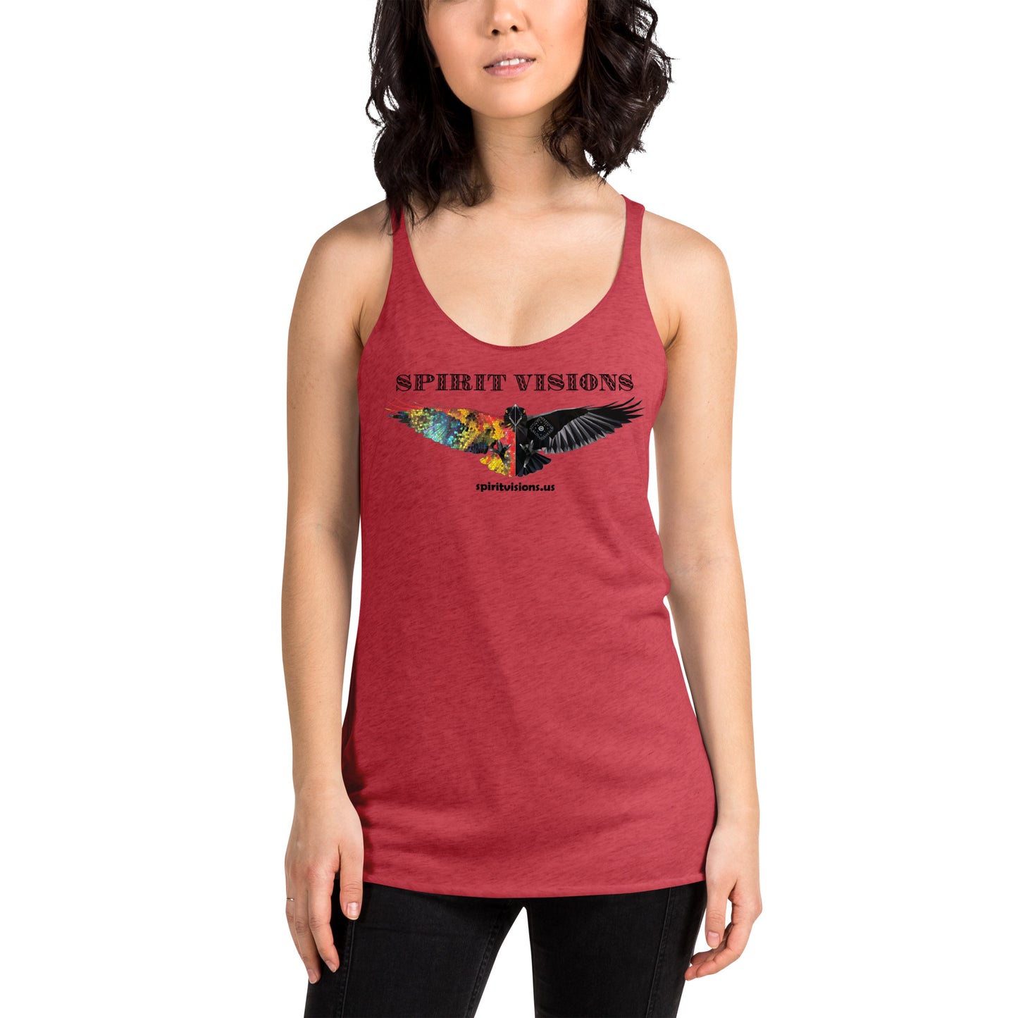 Camiseta sin mangas con espalda cruzada para mujer