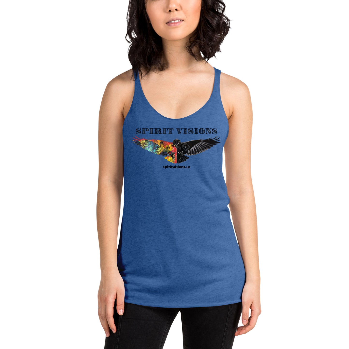 Camiseta sin mangas con espalda cruzada para mujer