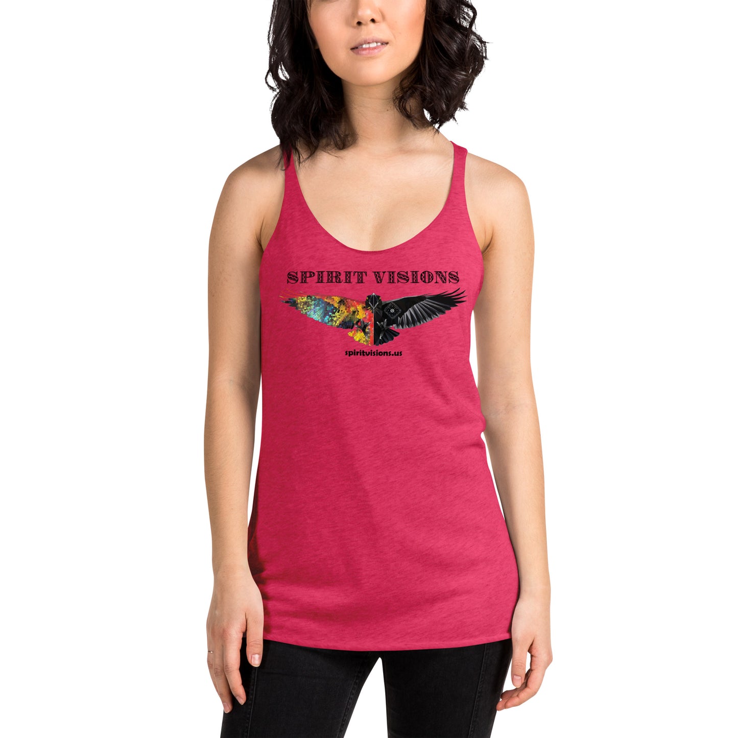 Camiseta sin mangas con espalda cruzada para mujer