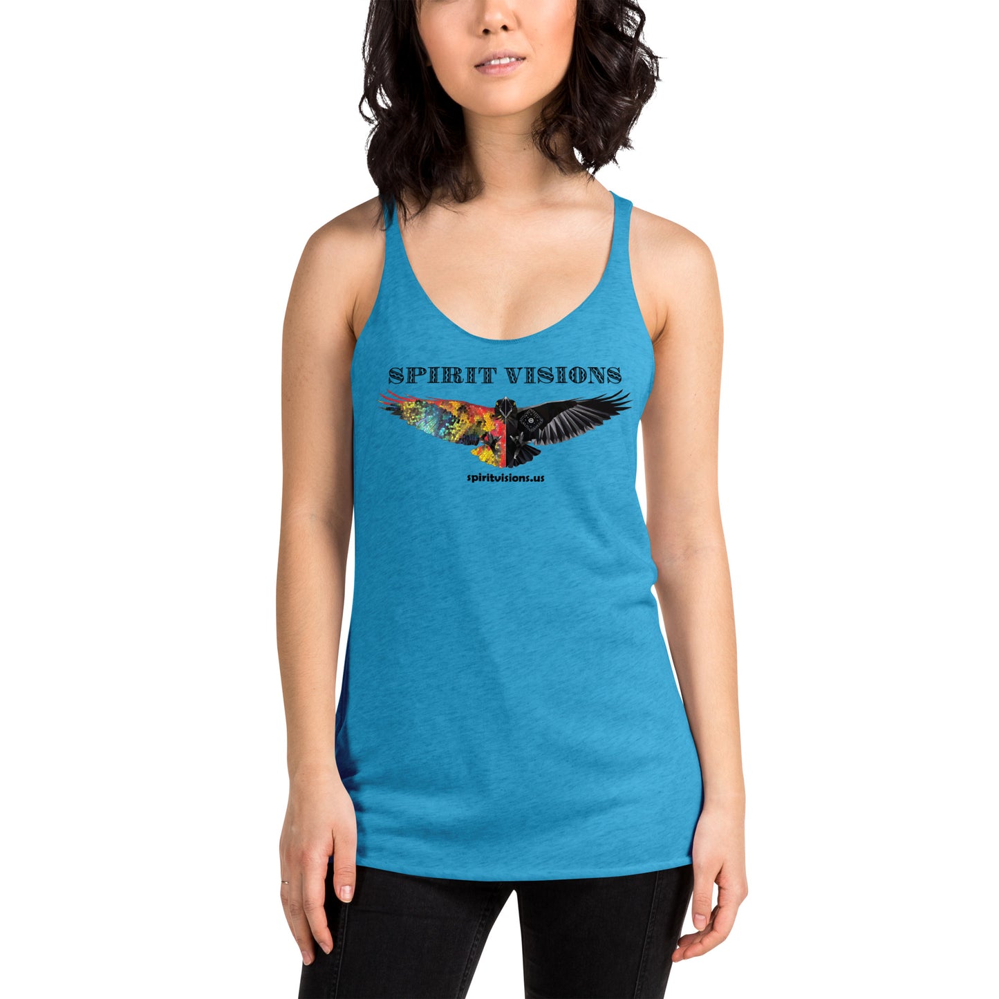 Camiseta sin mangas con espalda cruzada para mujer