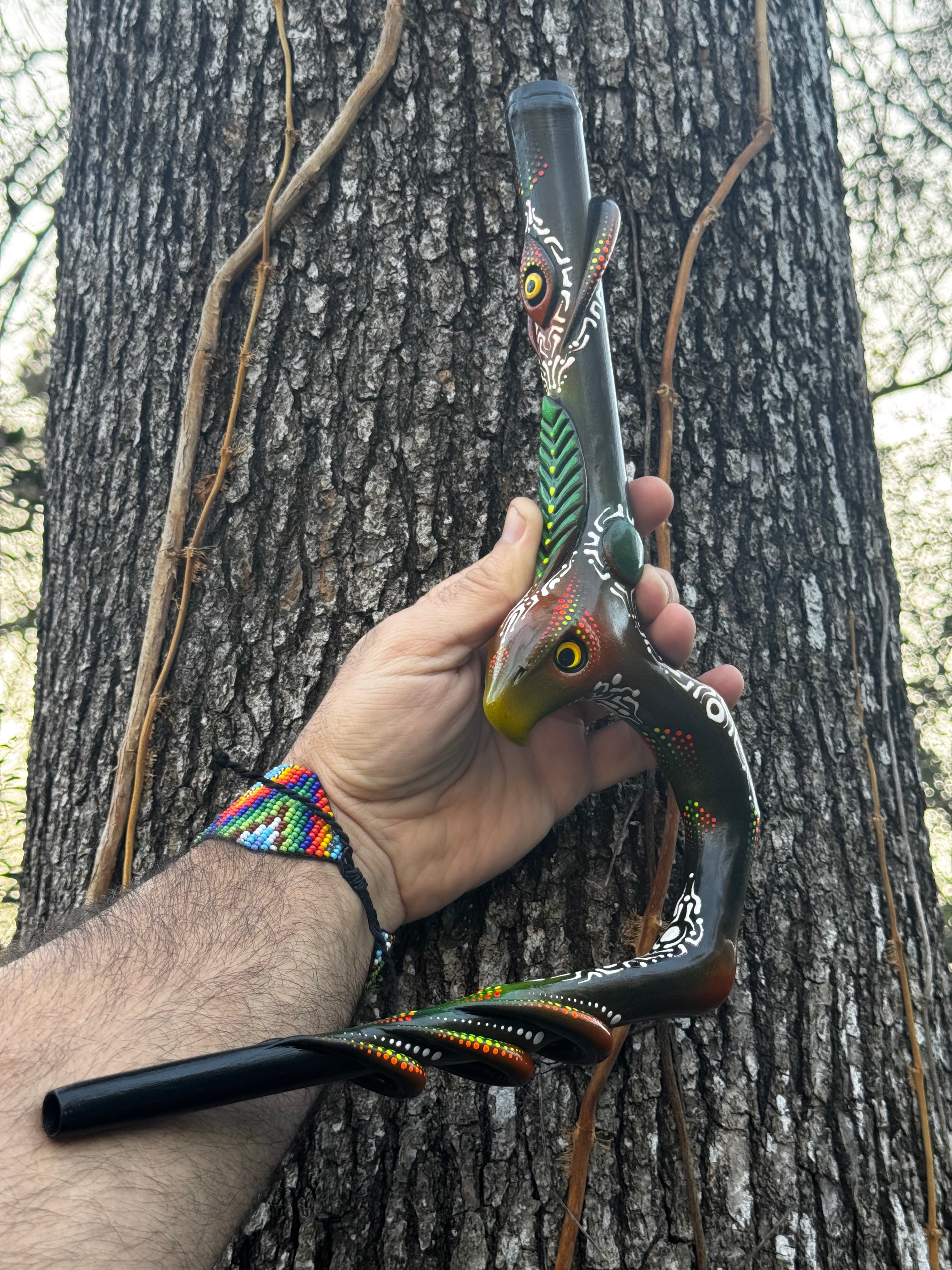 Astral Emerald Sky Sentinel Tepi - Psychedelic UV Reactive