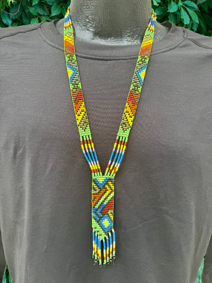Colombian Beaded Necklaces - 1" wide