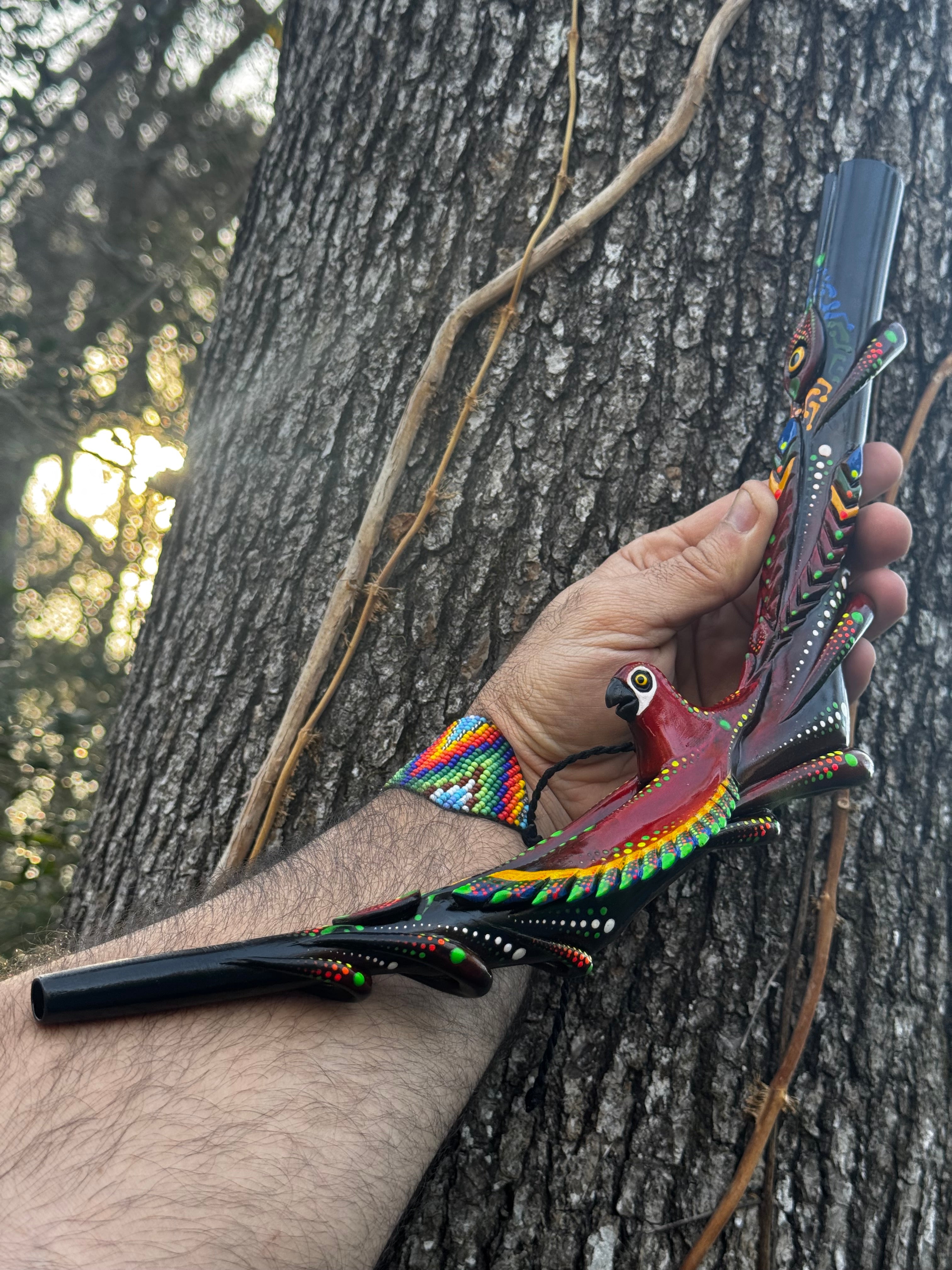 Astral Crimson Skycaller Tepi - Psychedelic UV Reactive