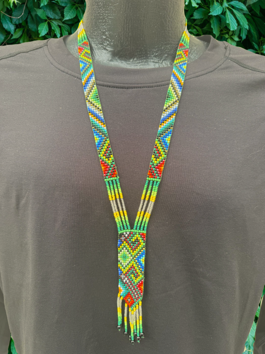Colombian Beaded Necklaces - 1" wide