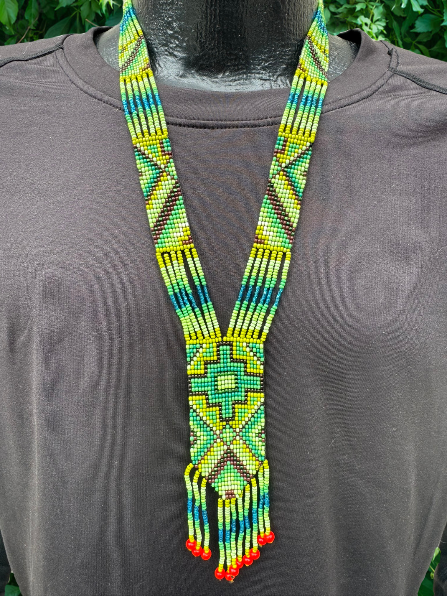 Colombian Beaded Necklaces - 1.5" wide