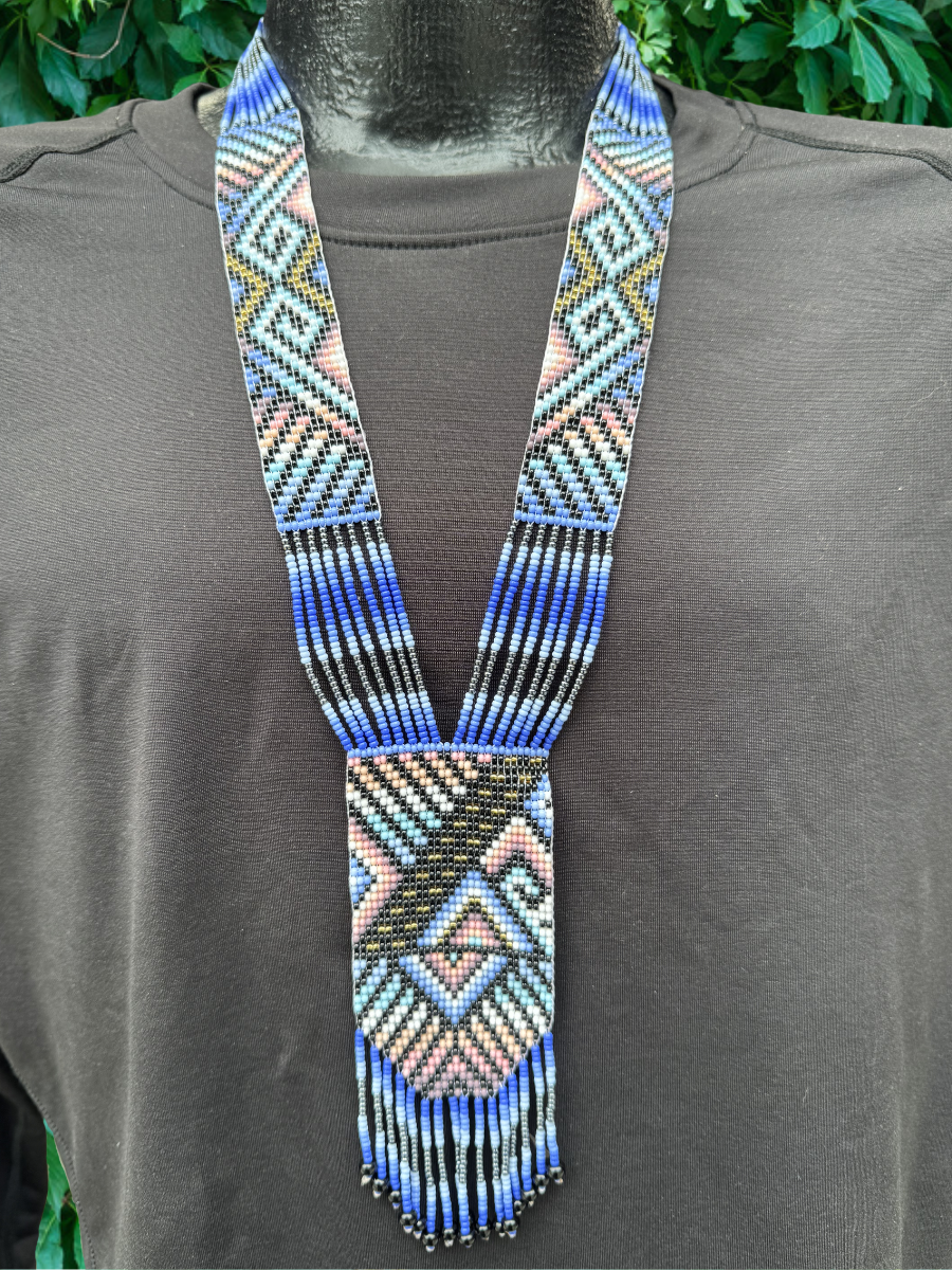 Colombian Beaded Necklaces - 2" wide