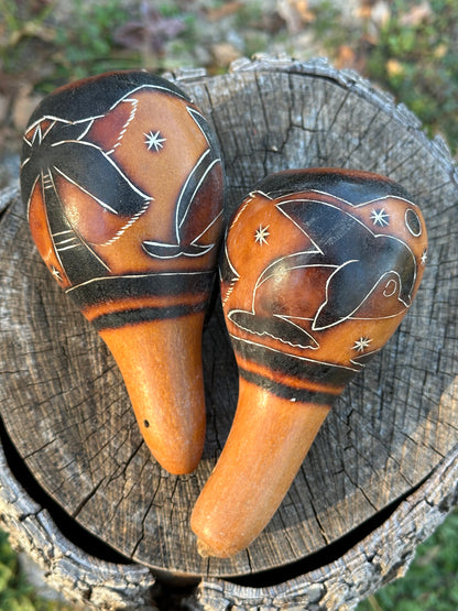 Colombian Maracas (Animal designs)