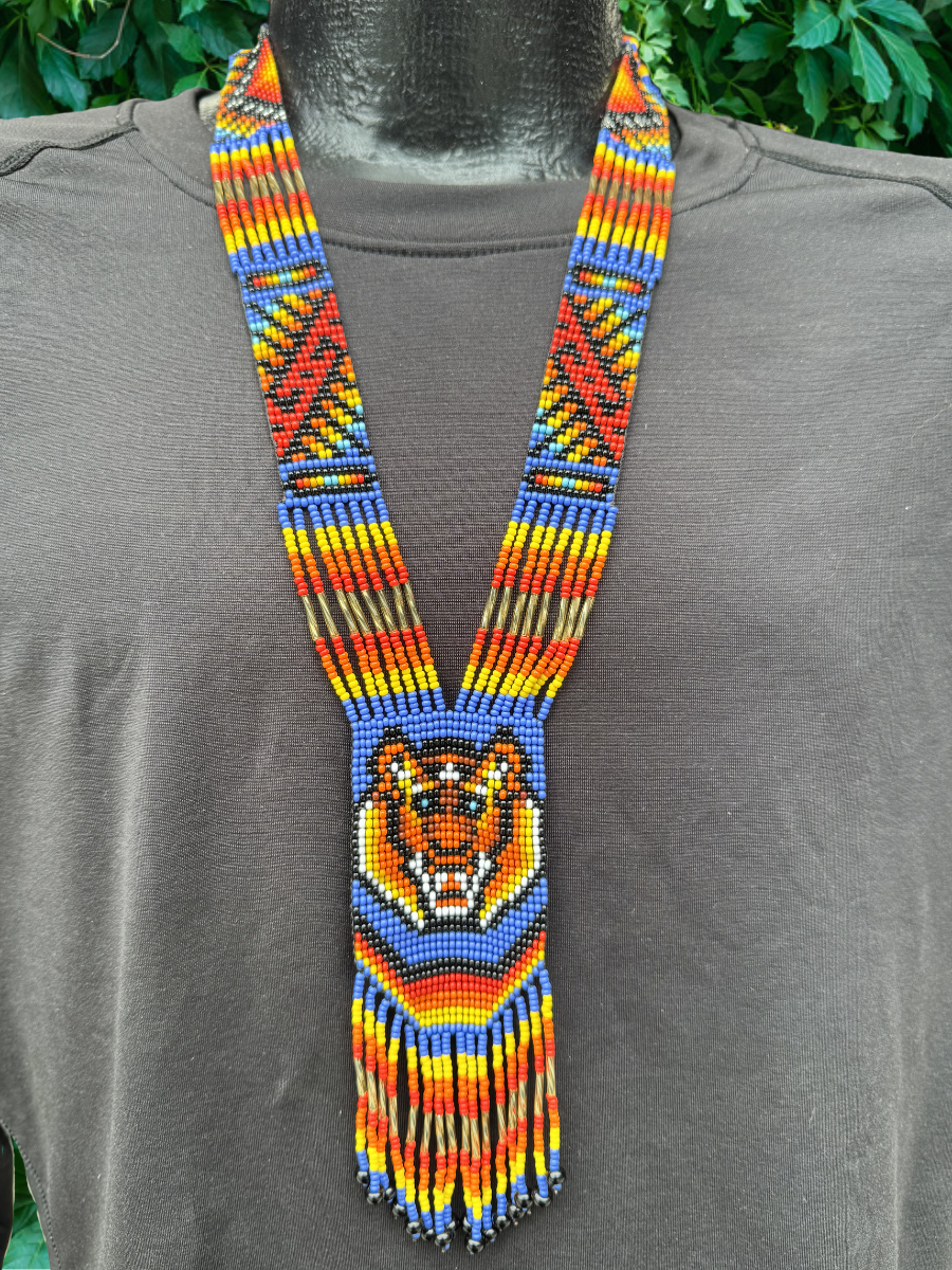 Colombian Beaded Necklaces - 2" wide