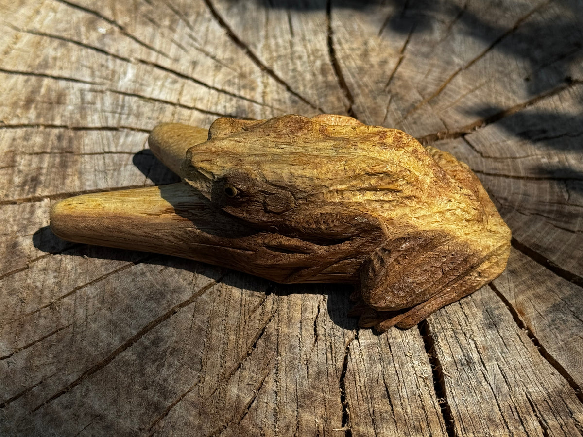 Bufo Toad Kuripe (self applicator for hapé/rapé snuff)