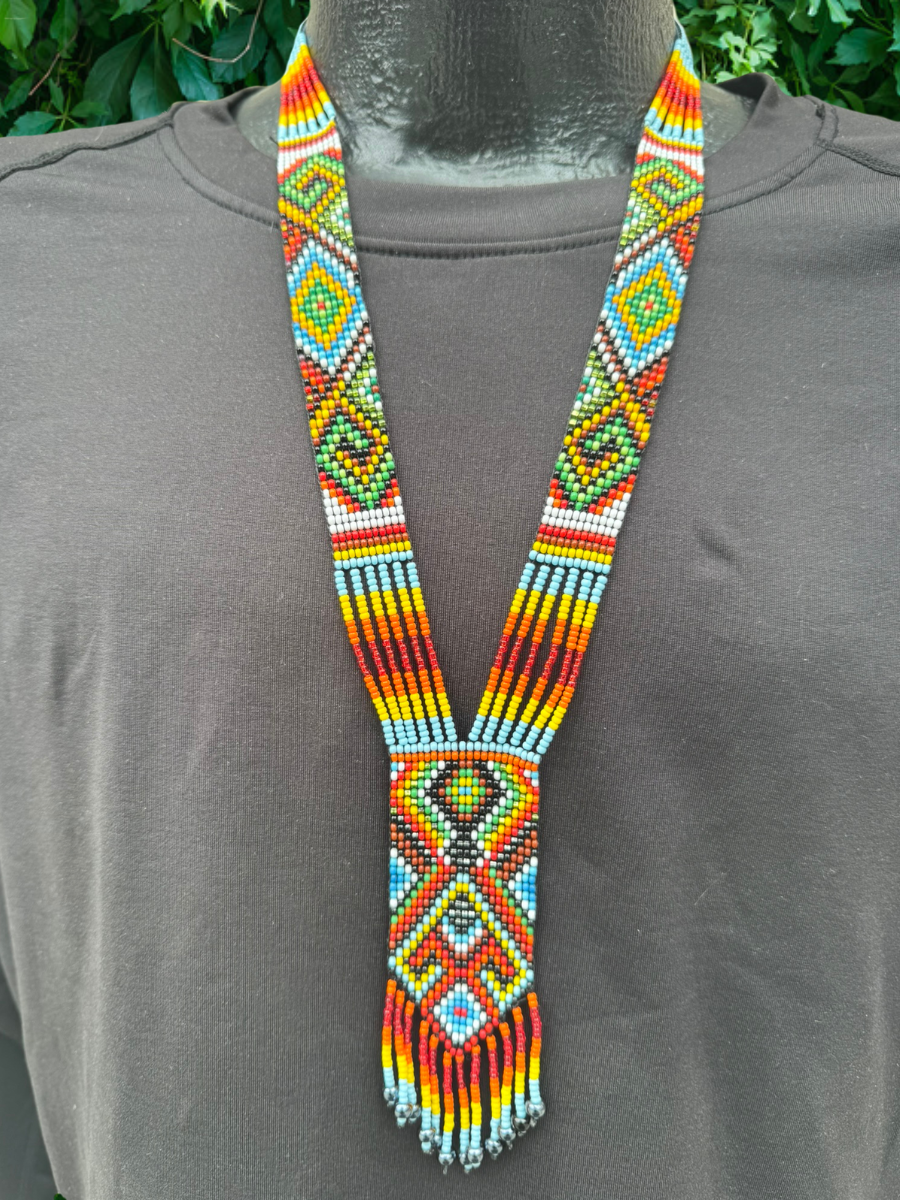Colombian Beaded Necklaces - 1.5" wide