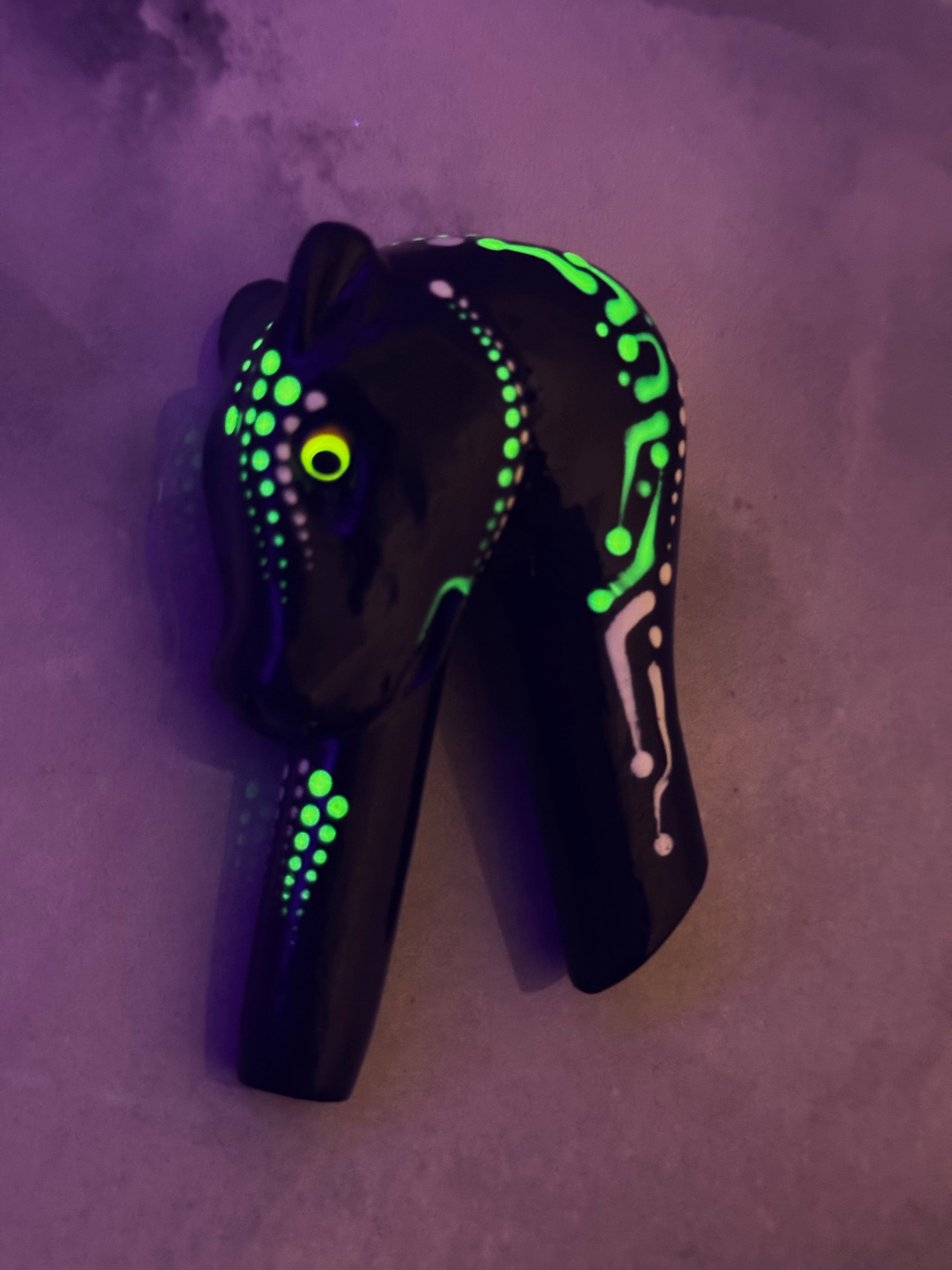 Astral Obsidian Oracle Panther - Psychedelic UV Reactive