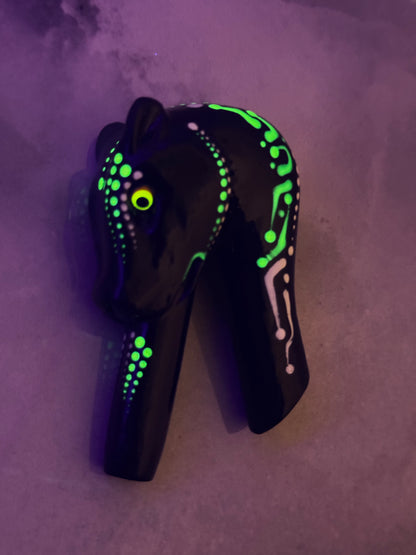 Astral Obsidian Oracle Panther - Psychedelic UV Reactive