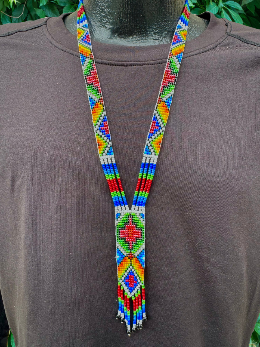 Colombian Beaded Necklaces - 1" wide
