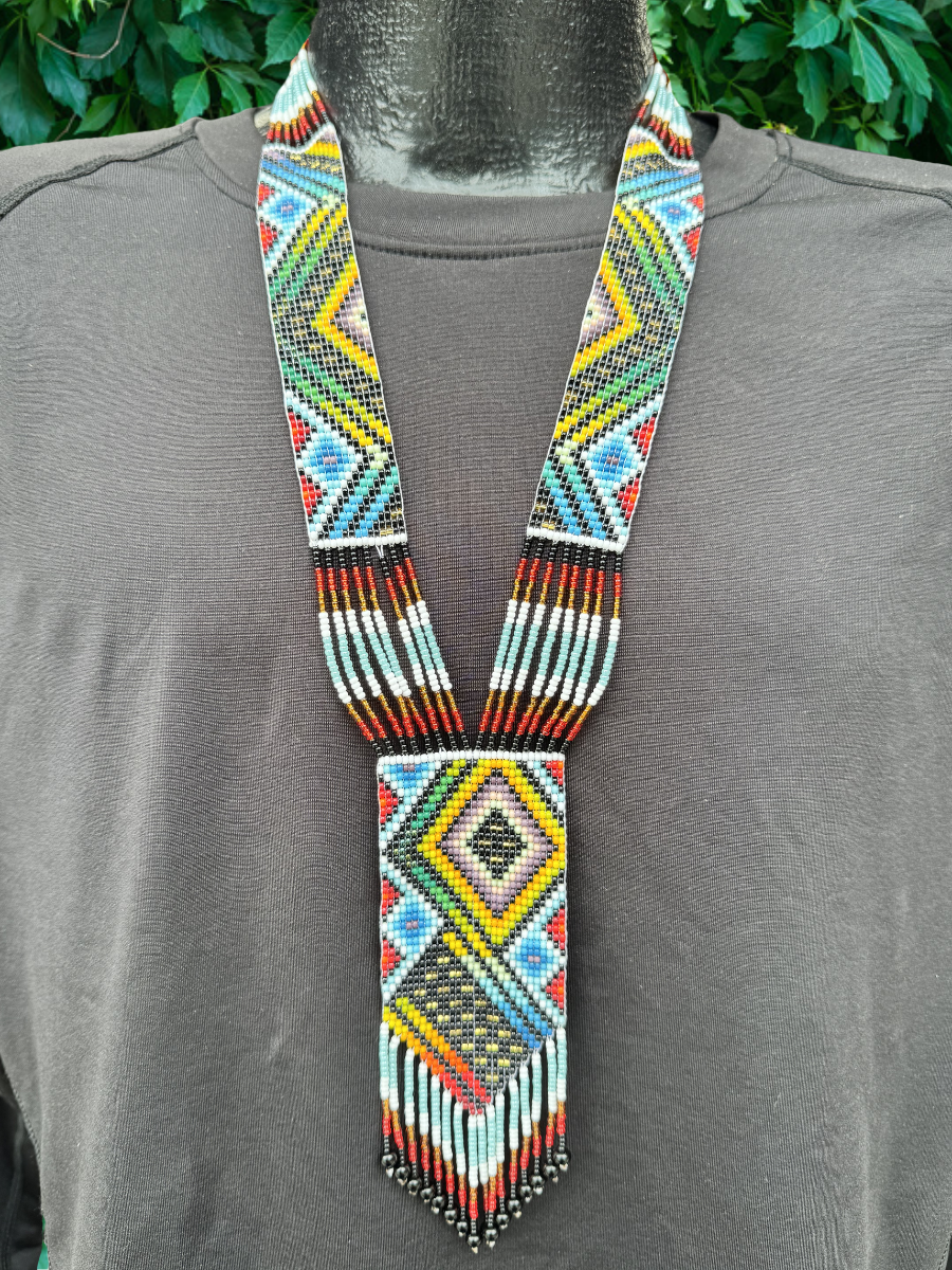Colombian Beaded Necklaces - 2" wide
