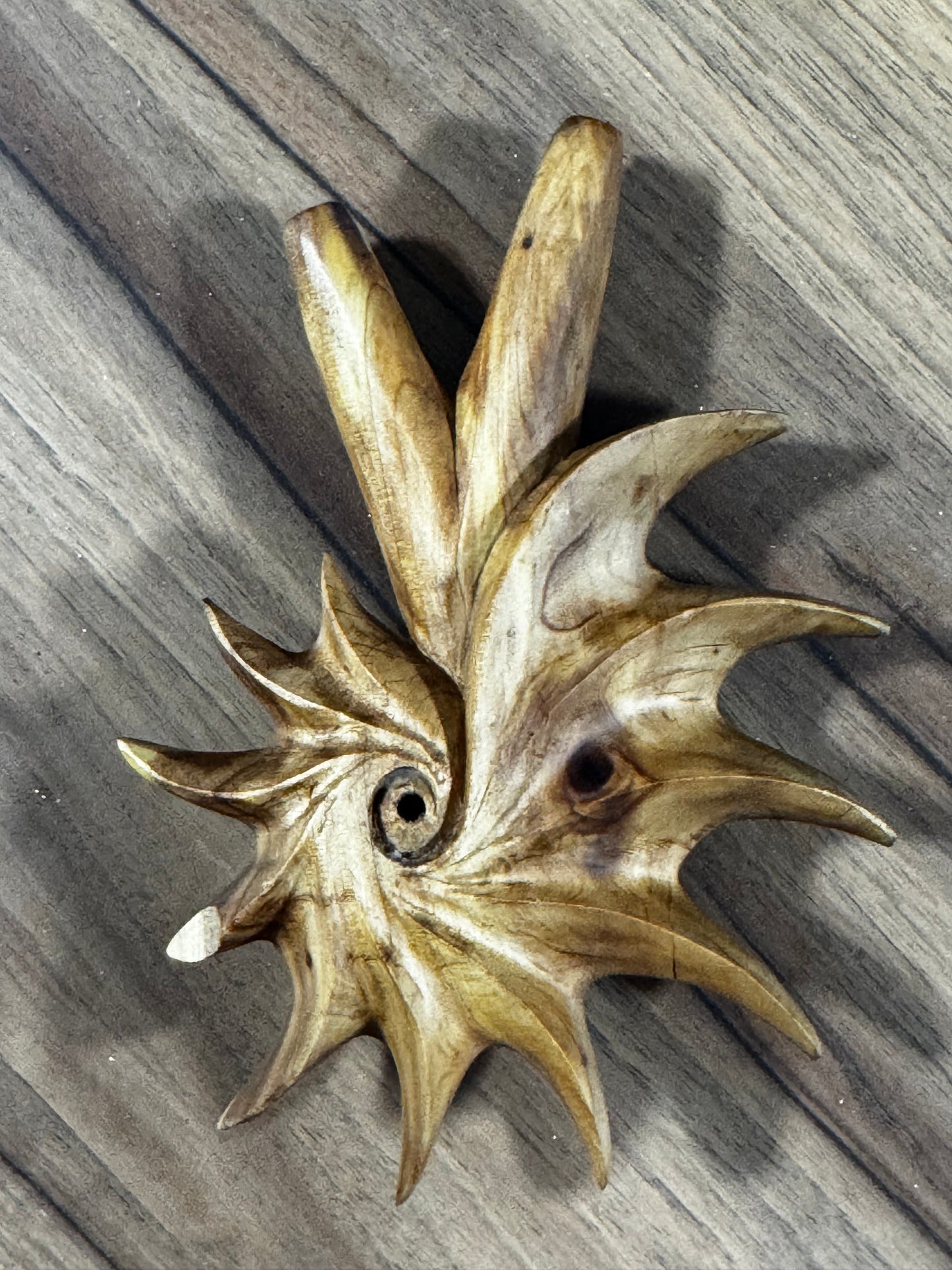Fibonacci Spiral Kuripe ($50 off DISCOUNTED - Scratch and Dent)