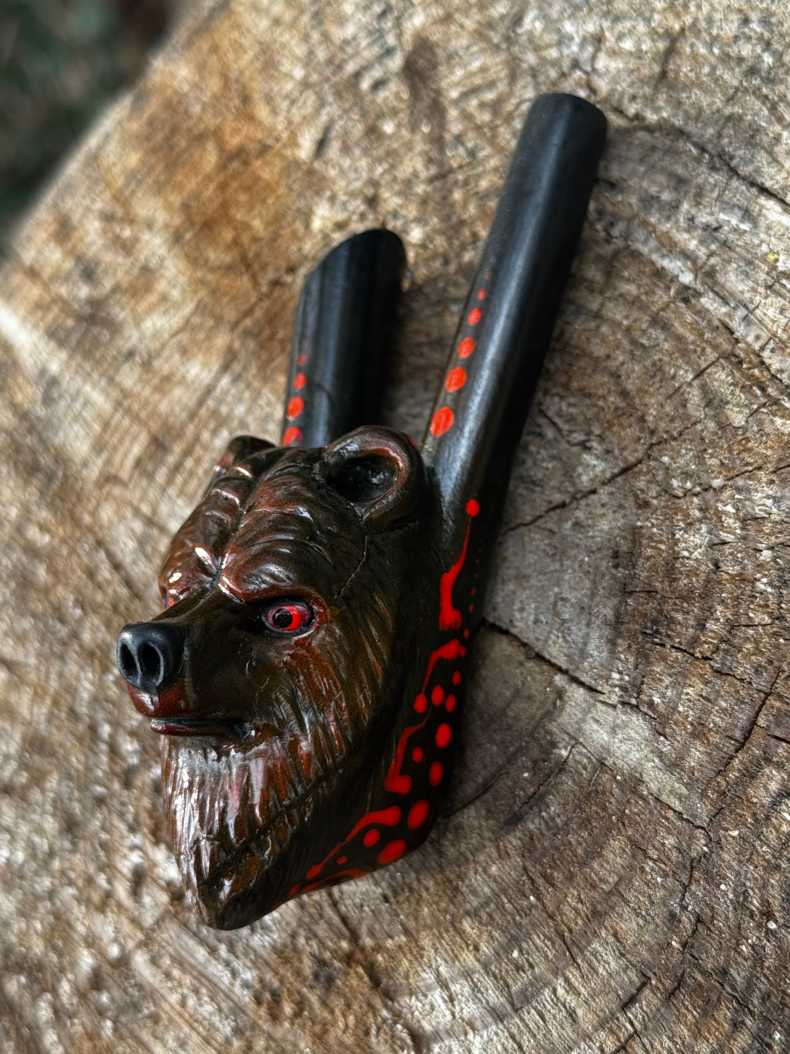 Astral Ember Bear Kuripe - Psychedelic UV Reactive