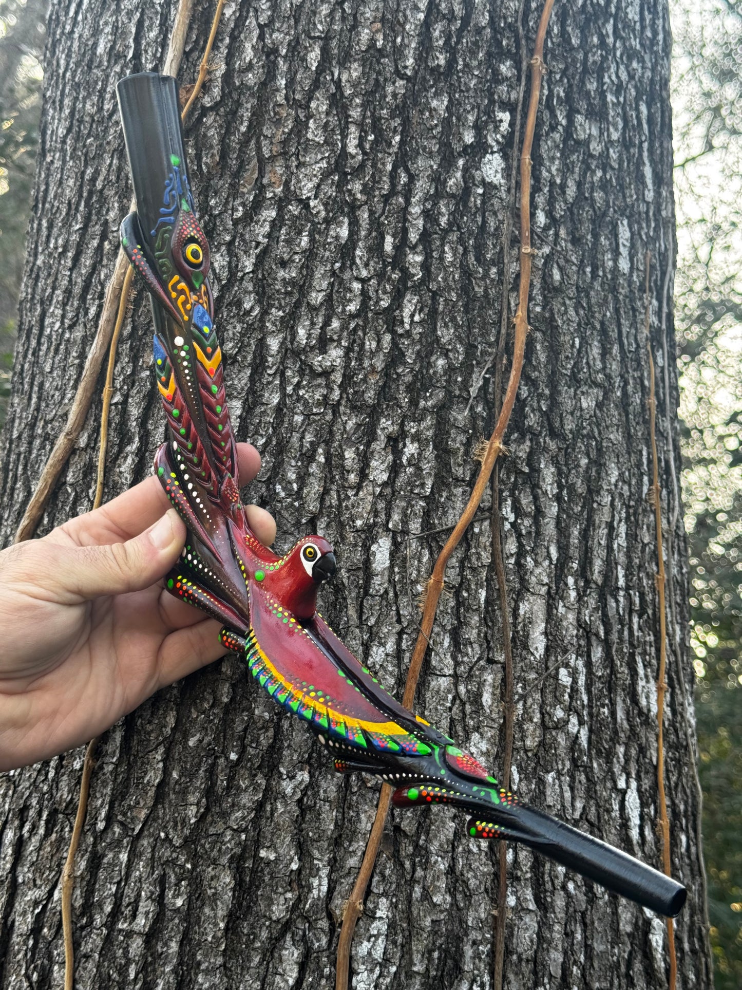 Astral Crimson Skycaller Tepi - Psychedelic UV Reactive
