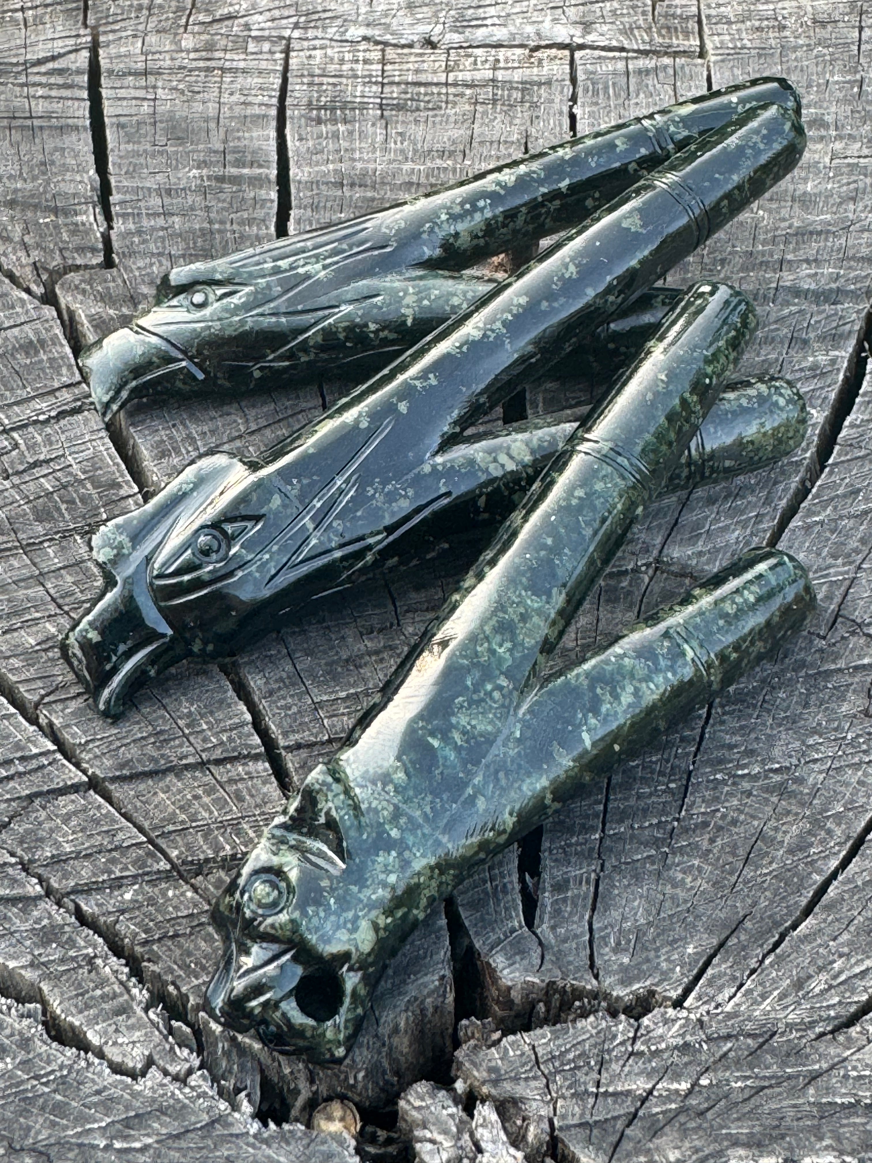 Stone Totem Kuripe for Hapé Rituals and Ancestral Wisdom