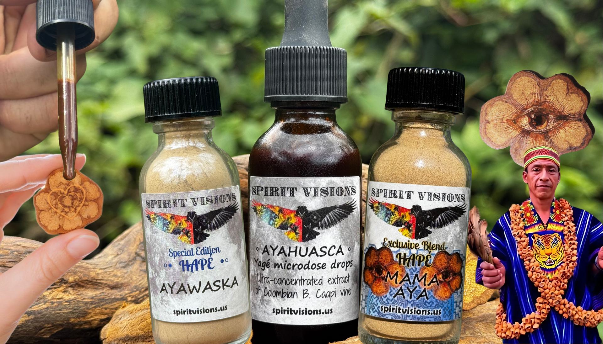 Ayahuasca Trinity Bundle: Hapé & Microdose Drops