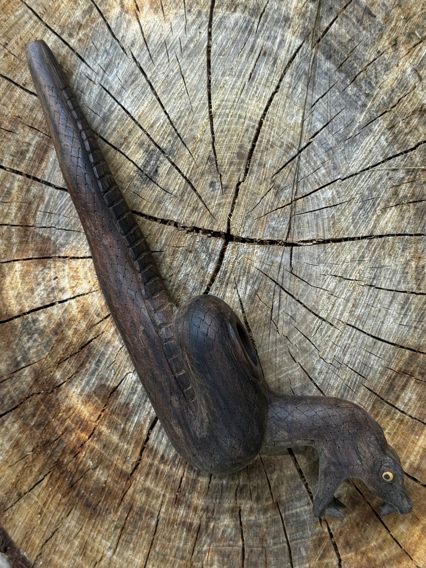 Snake Smoking Pipe