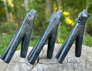 Stone Totem head - Double Nostril Kuripe