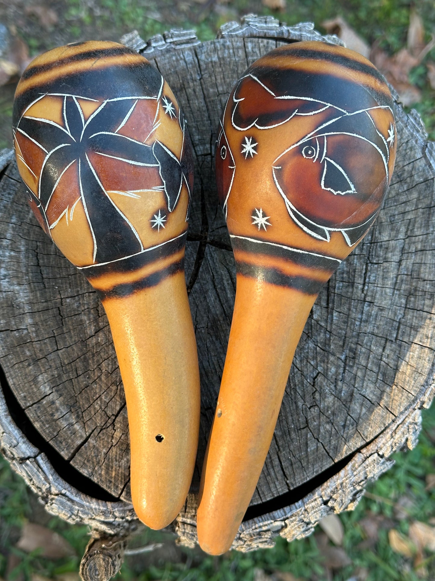 Colombian Maracas (Animal designs)