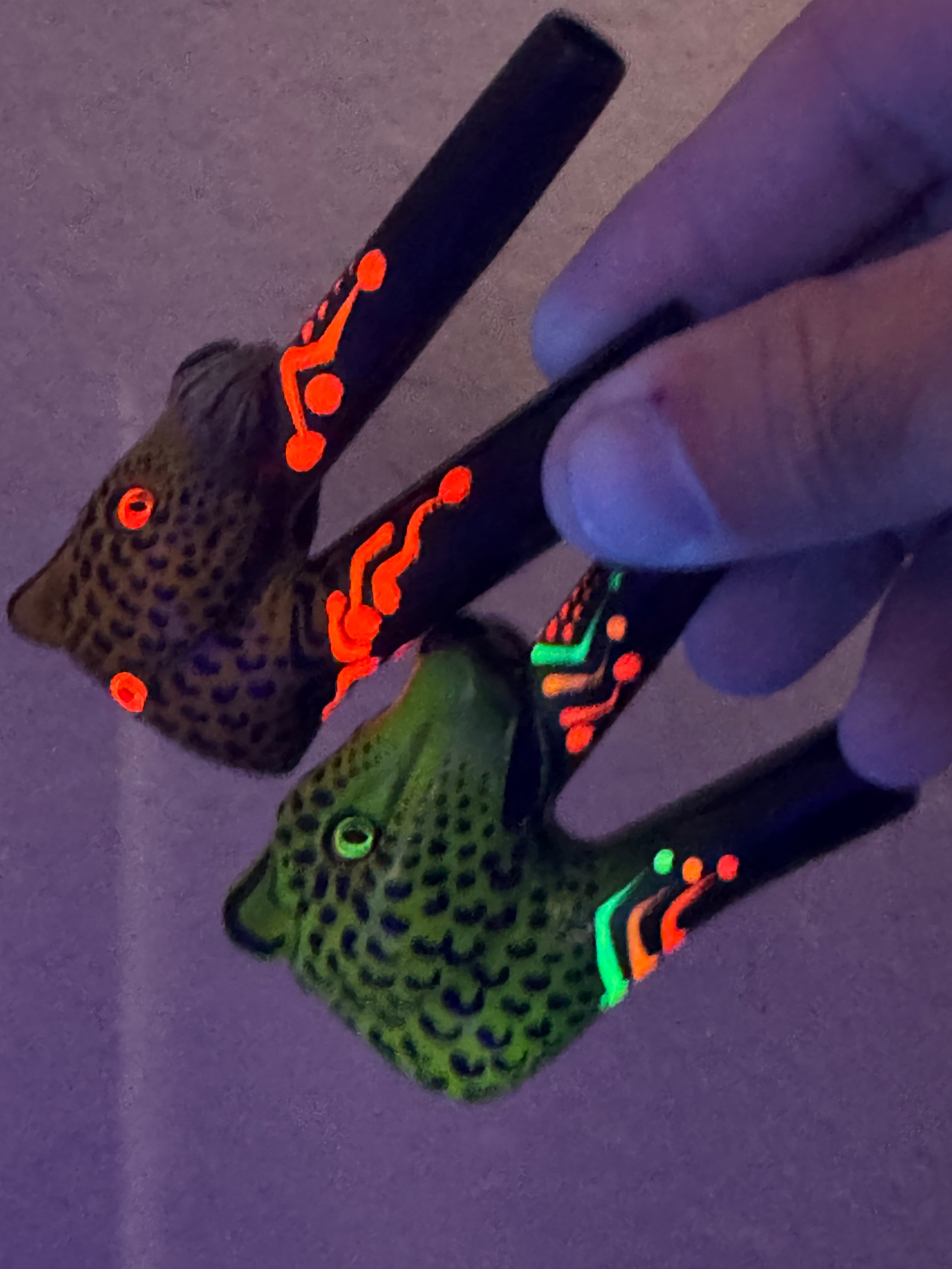 Astral Jaguar Guardian Kuripe - Psychedelic UV Reactive