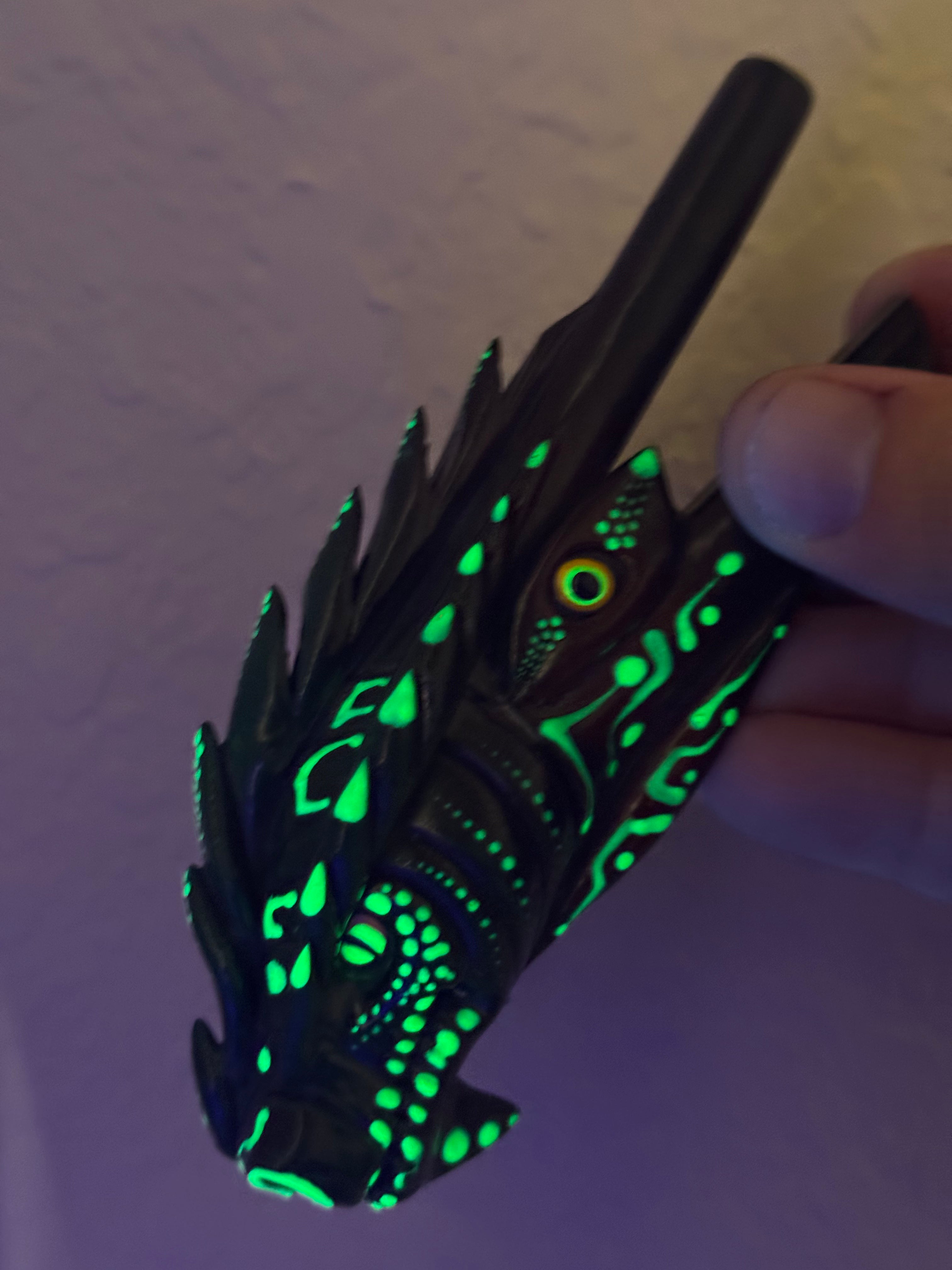 Astral Dragon Yaruná Kuripe - Psychedelic UV Reactive