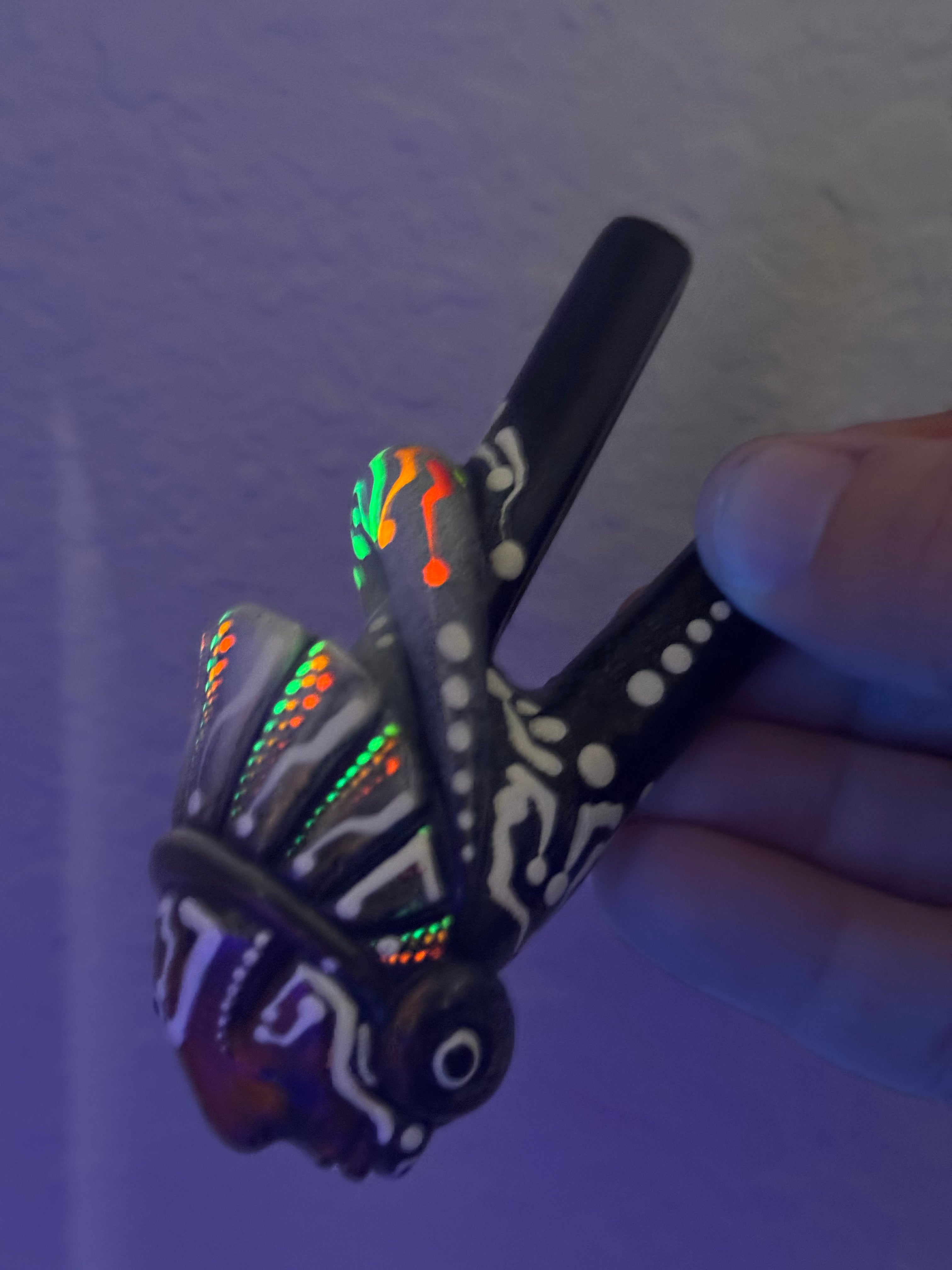 Astral Sentinel Spirit Kuripe - Psychedelic UV Reactive