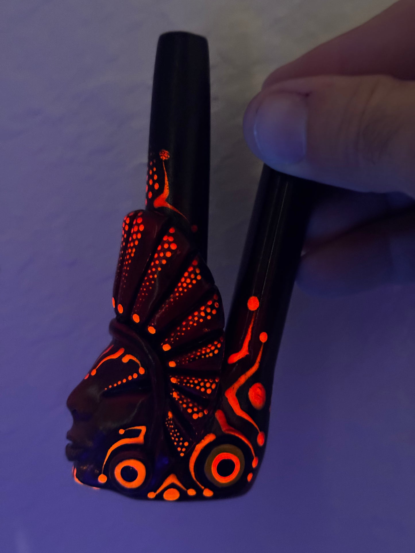 Astral Keeper of the Fire Kuripe - Psychedelic UV Reactive