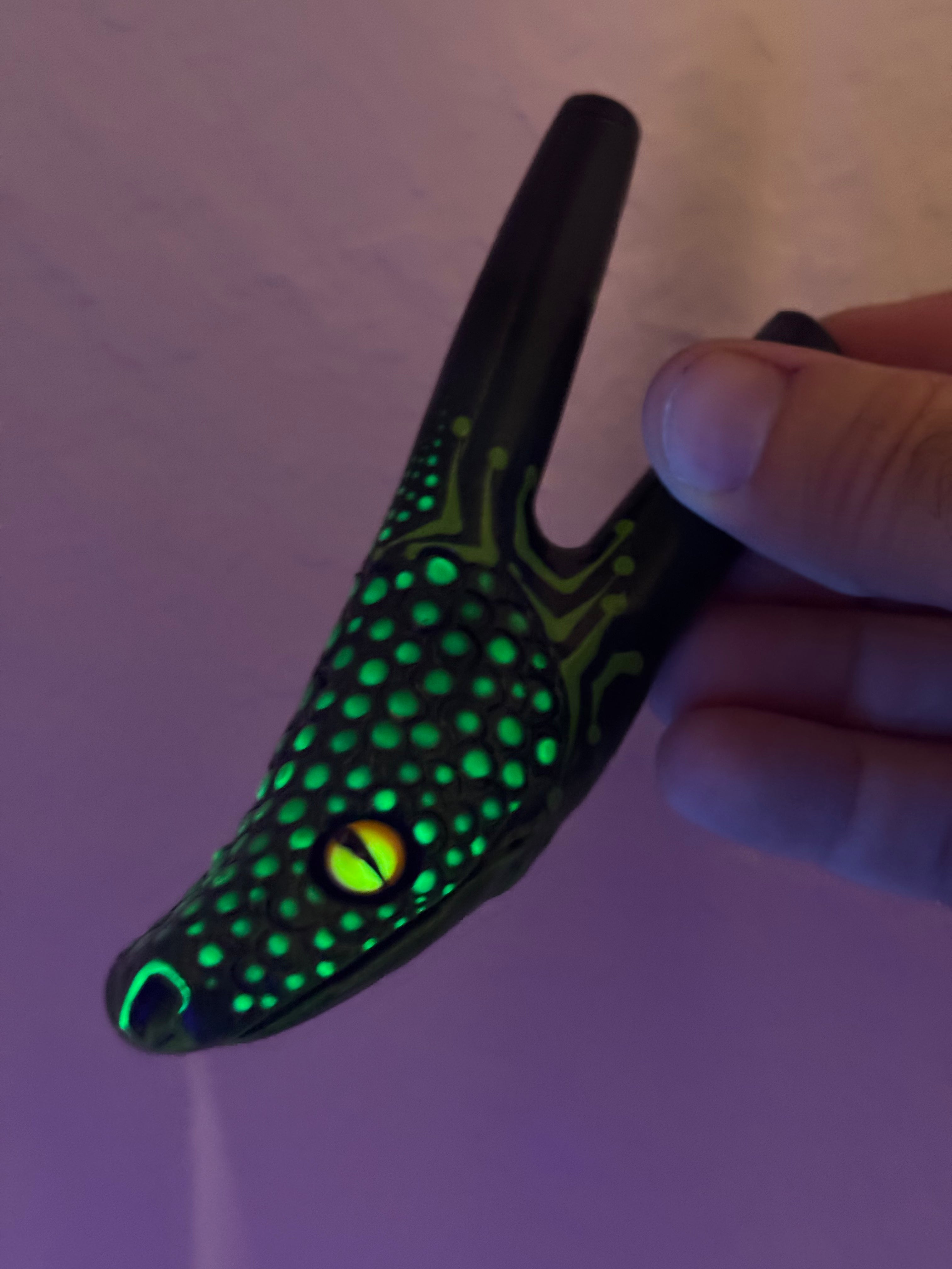 Astral Boa of Wisdom Kuripe - Psychedelic UV Reactive