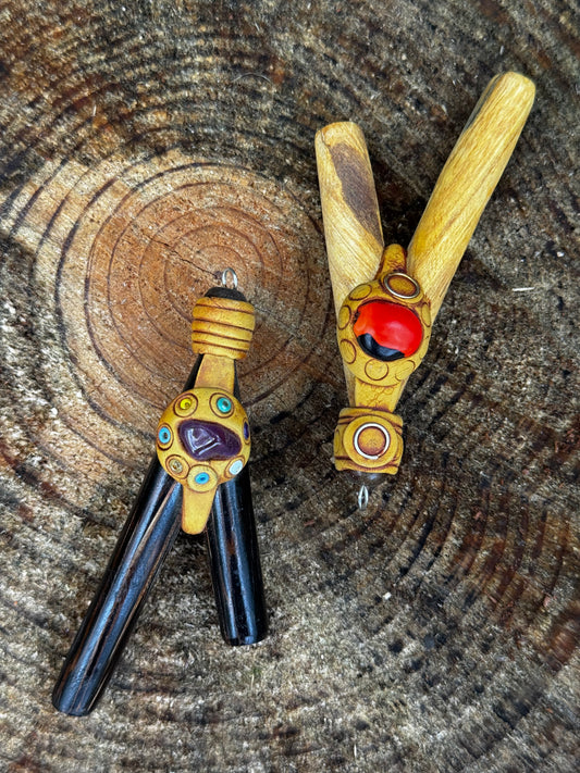 Peruvian Kuripe w/ Amethyst  & Shamans seed